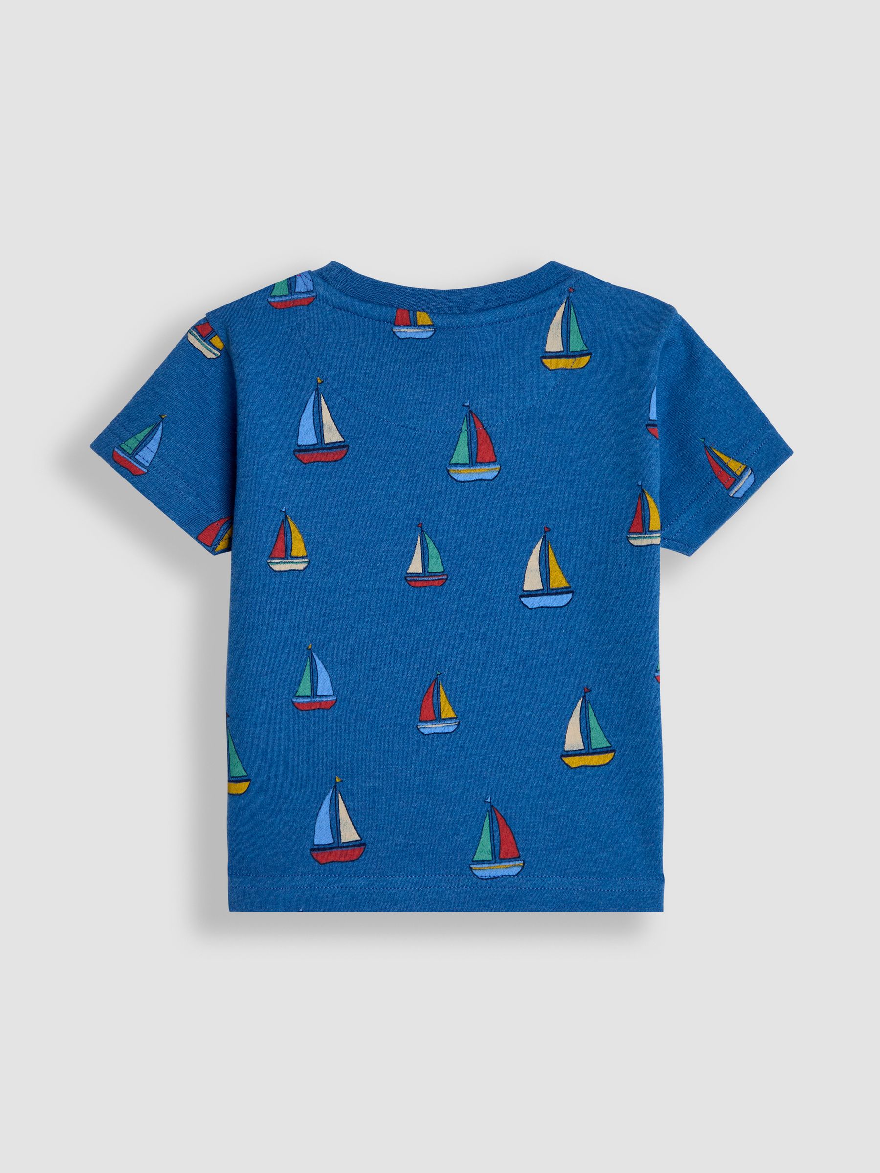 Cobalt Sailboat Print & Stripe T-Shirts 2 Pack - Image 3 of 5