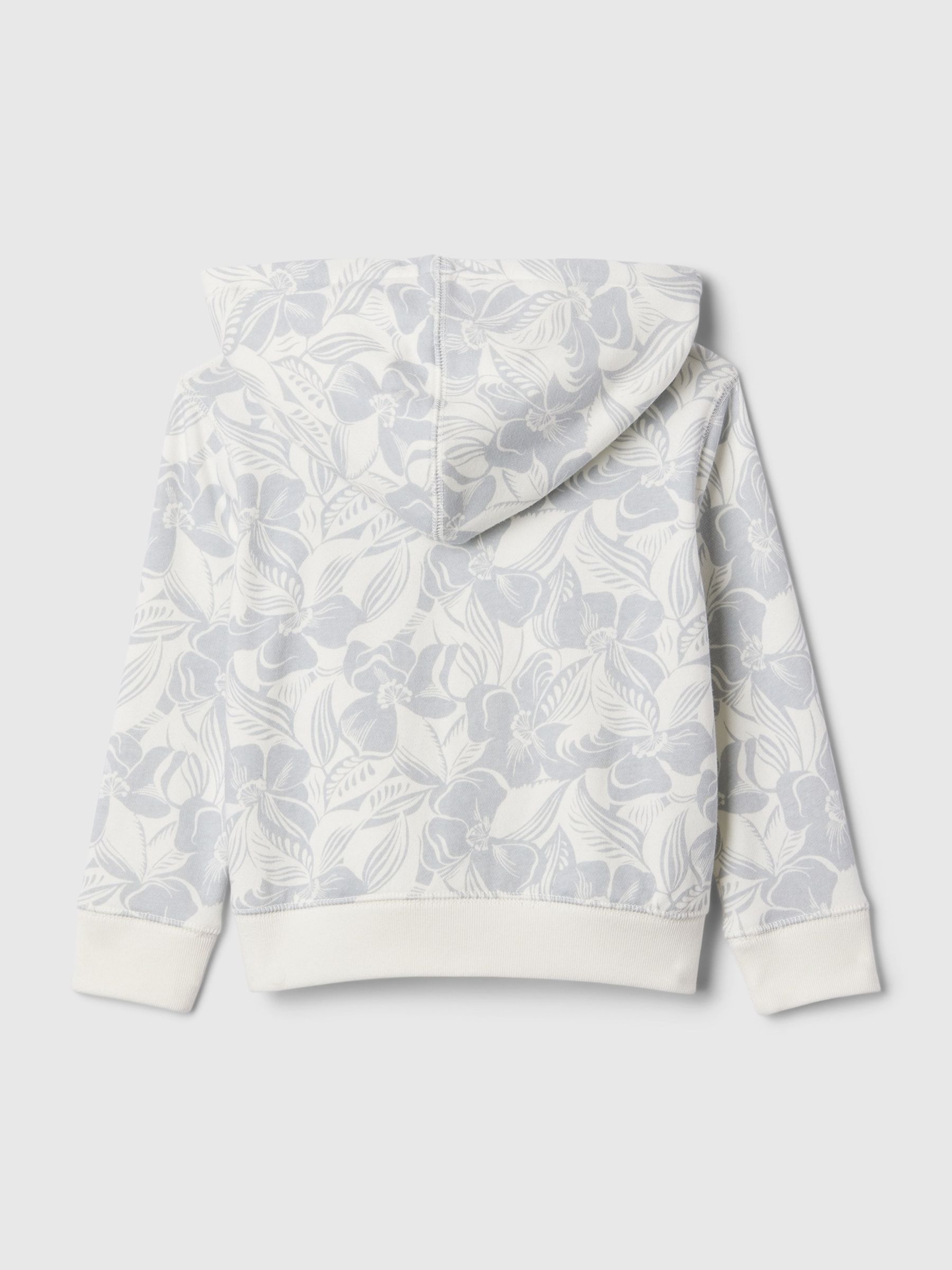 Grey Cotton Logo Print Zip Hoodie (Newborn-5yrs) - Image 2 of 3