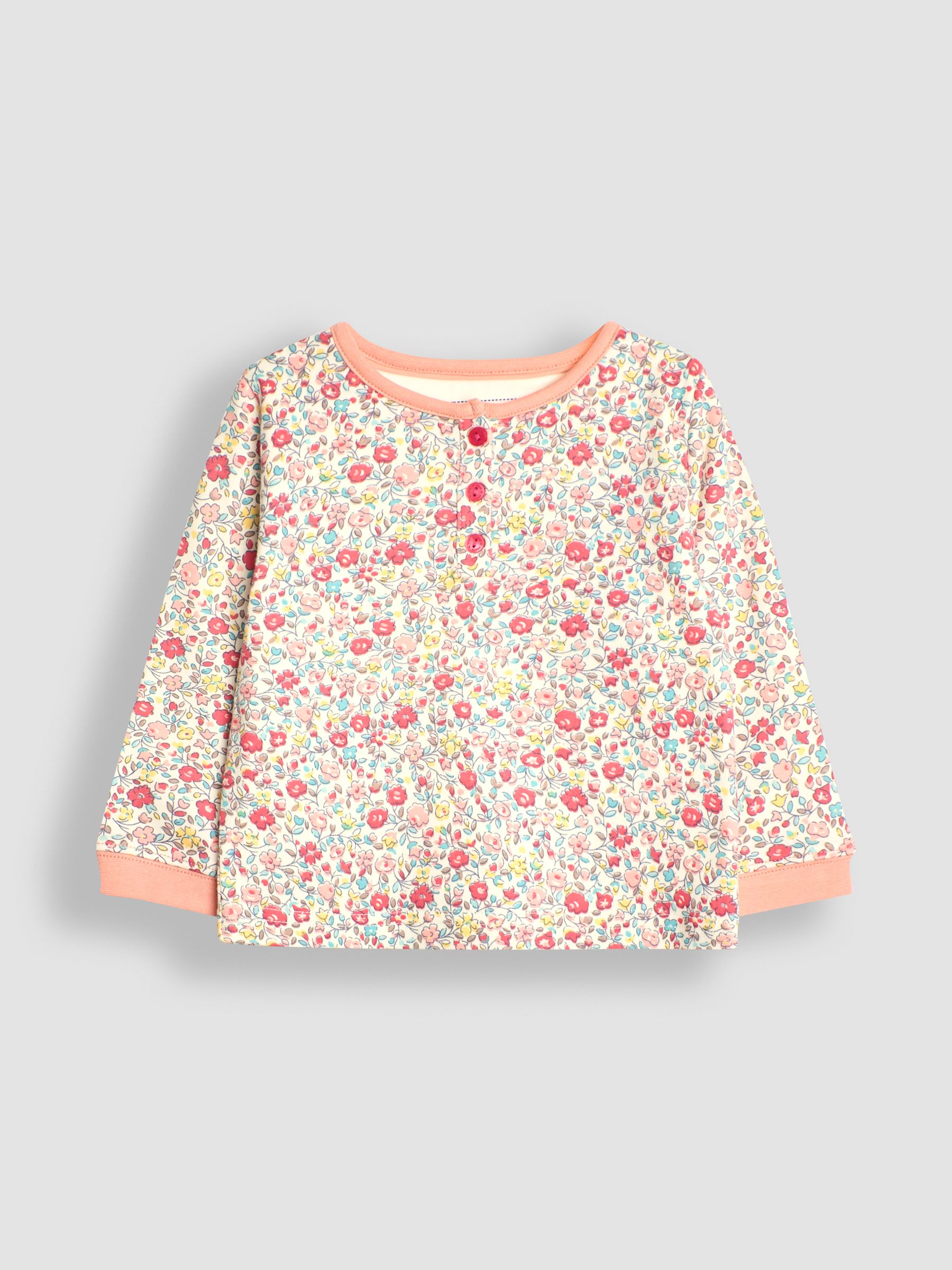 Orange Meadow Floral Jersey Pyjamas - Image 5 of 5