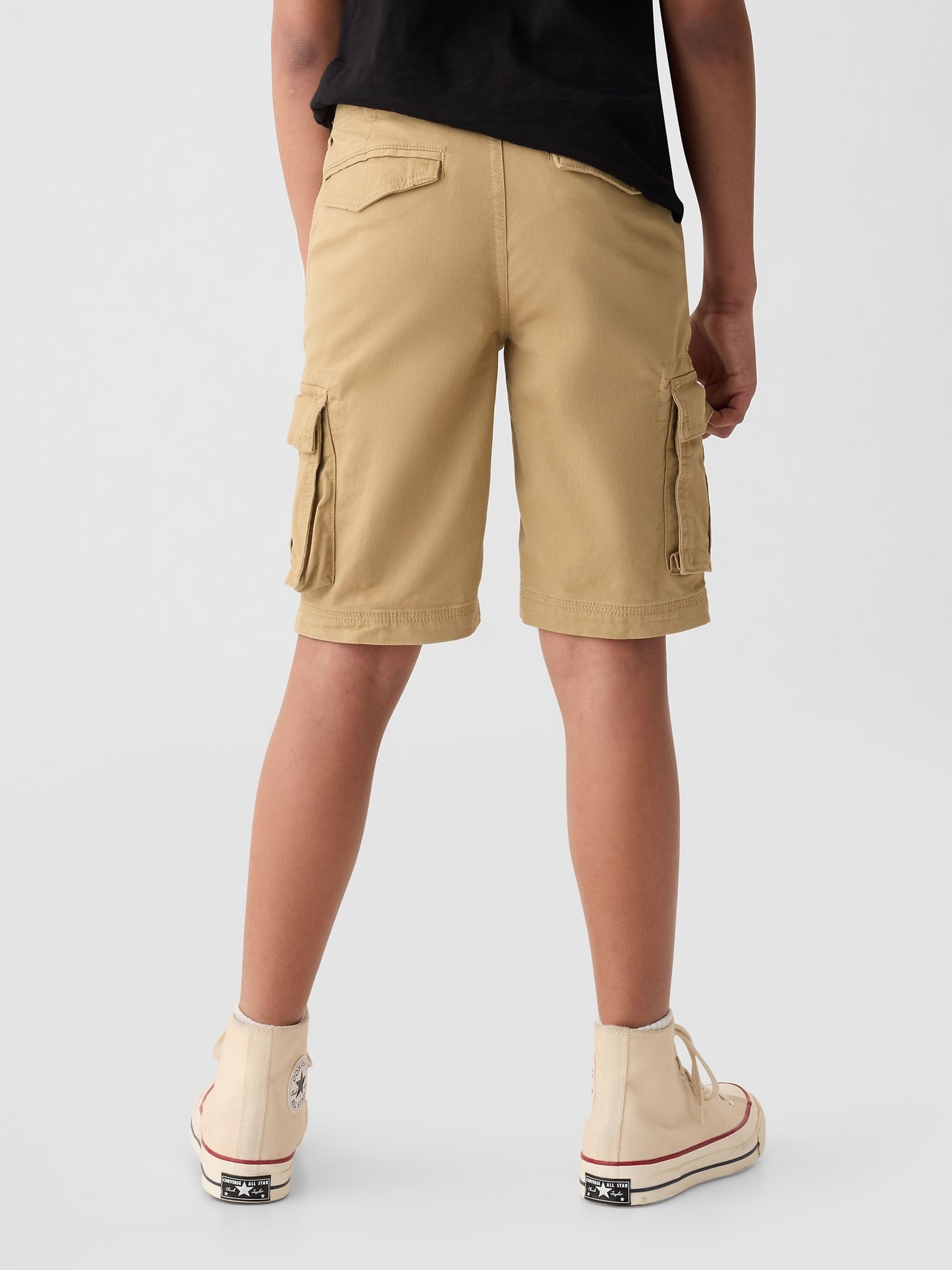 Beige Cargo Shorts (5-13yrs) - Image 2 of 3