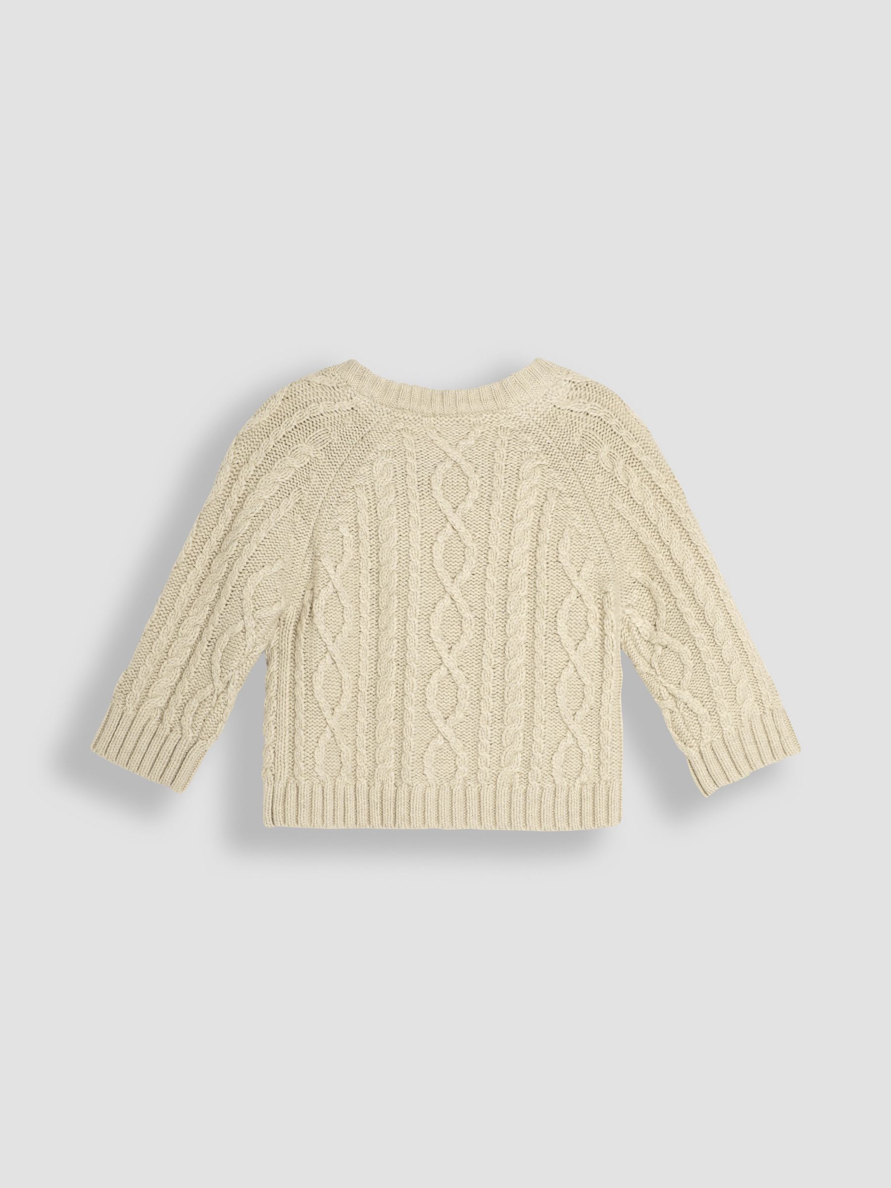 Cream Cable Knit Jumper & Trouser Baby Set - Image 2 of 4
