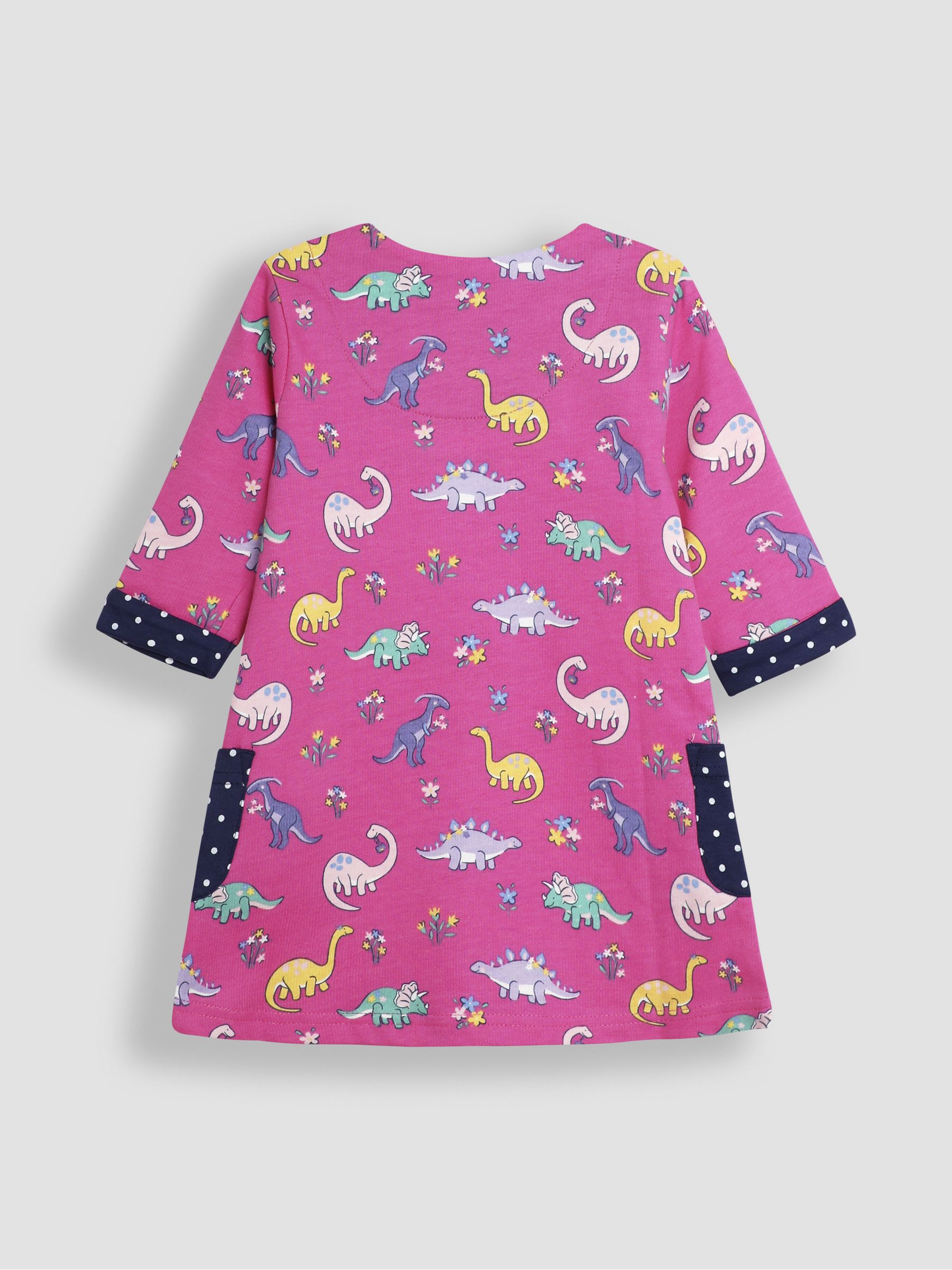 Fuchsia Pink Dino A-Line Dress - Image 2 of 4