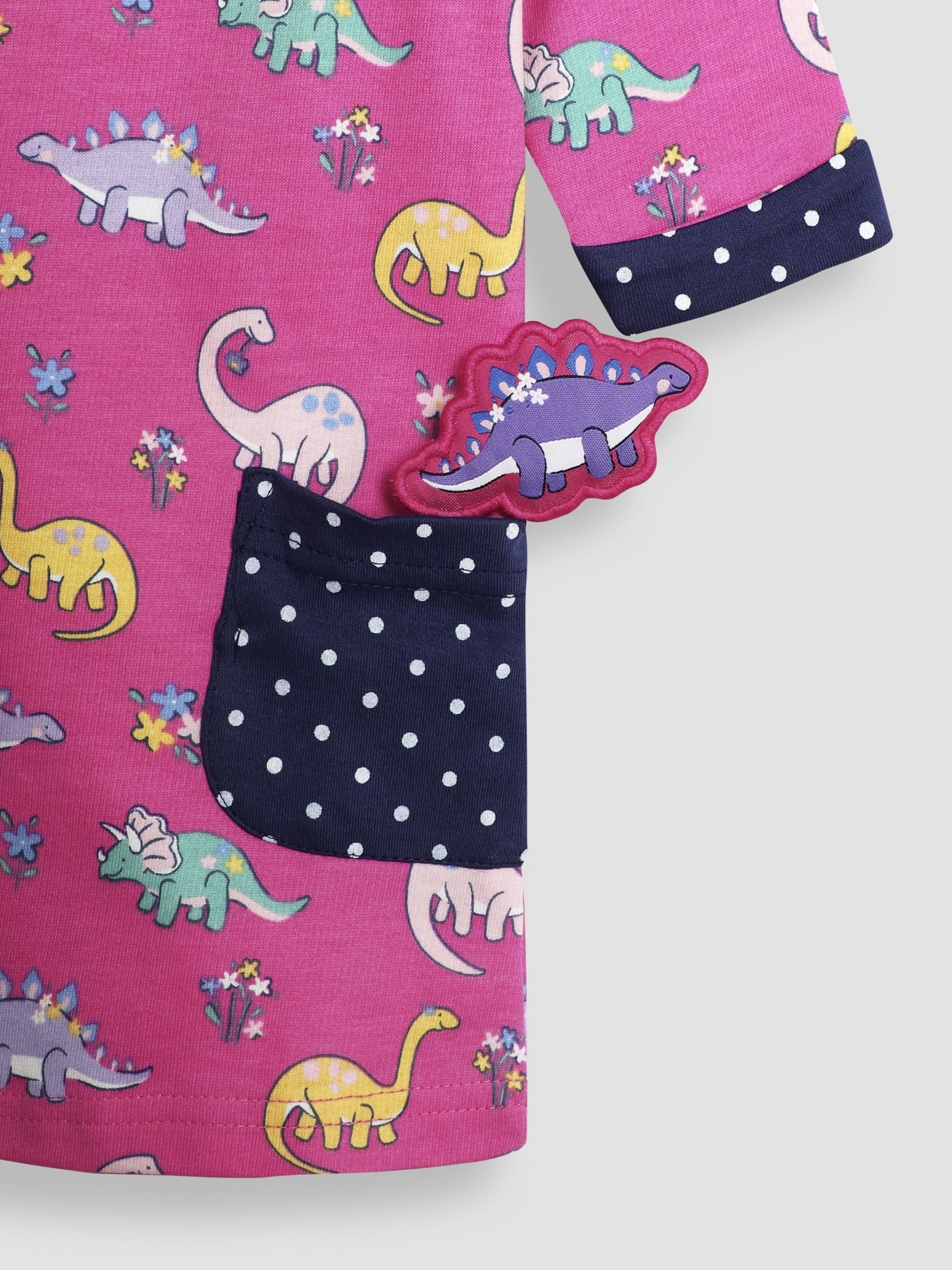 Fuchsia Pink Dino A-Line Dress - Image 4 of 4