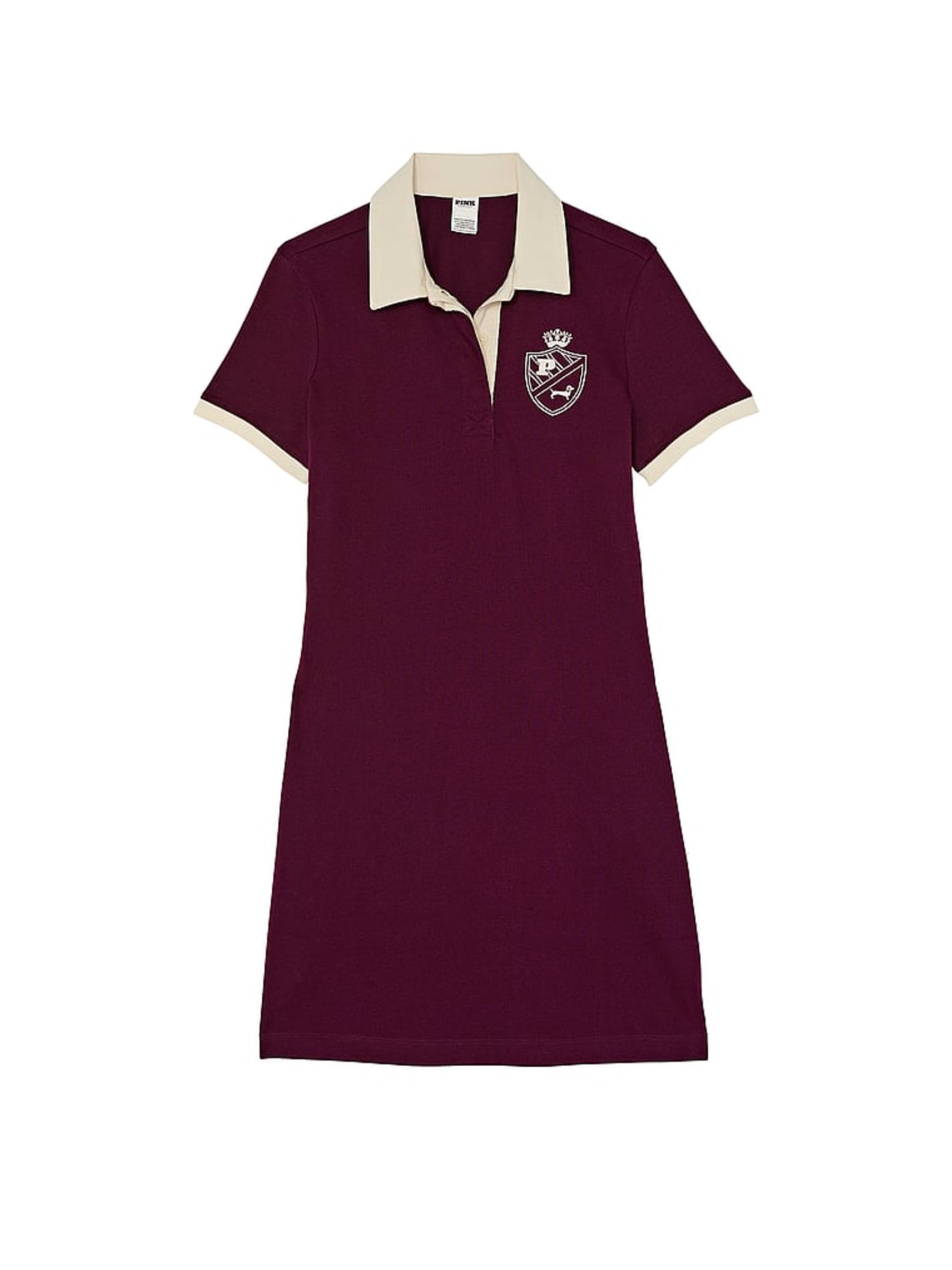 Purple Rose Short Sleeve Rugby Dress - Image 3 of 3