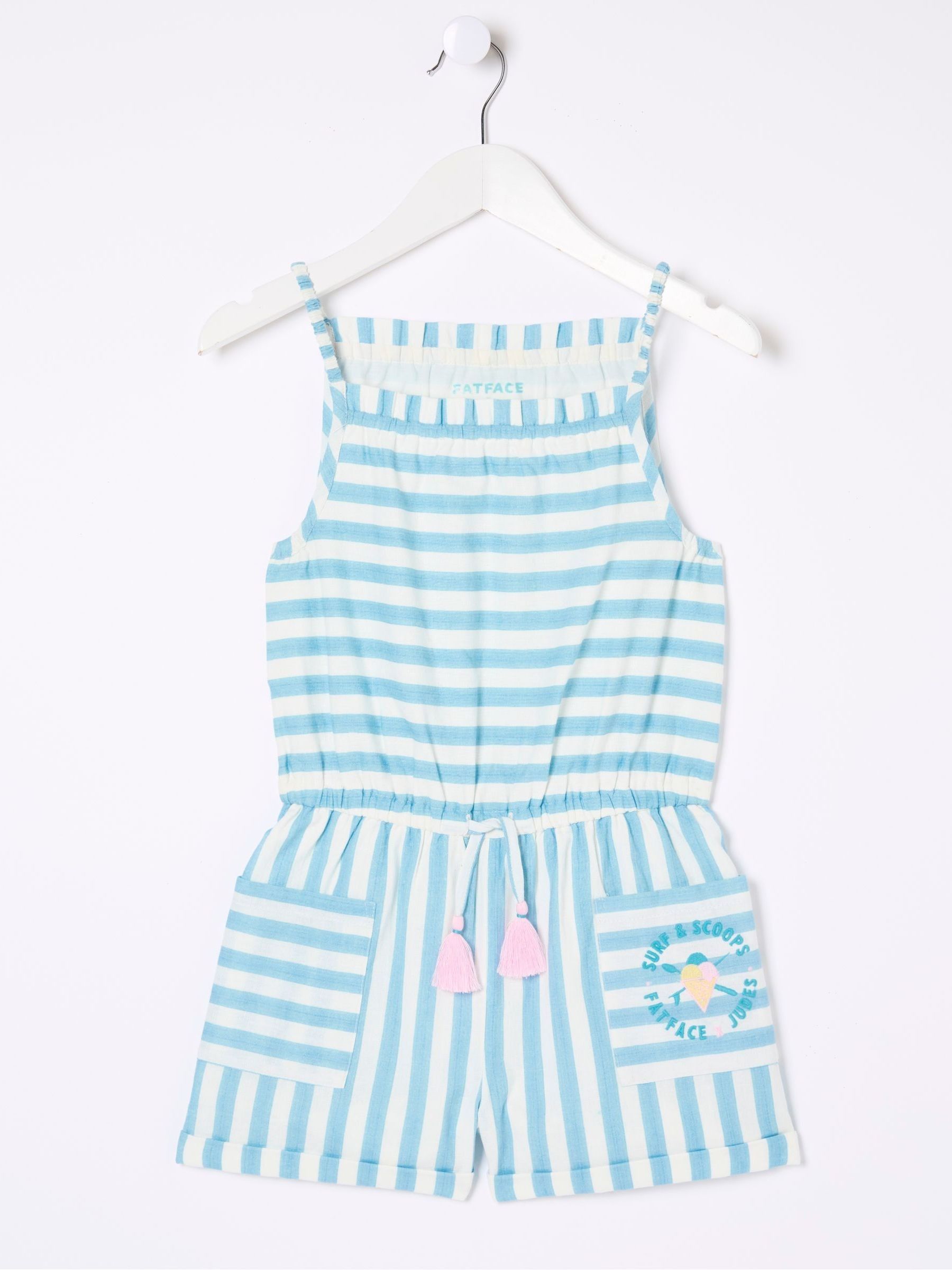 Amelia Geo Print Blue Print Playsuit - Image 5 of 5