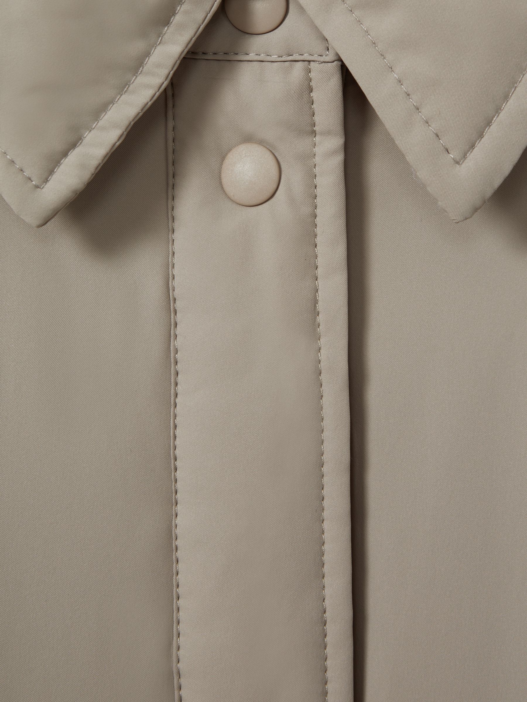 Scandinavian Edition Padded Shirt Jacket in Khaki - Image 2 of 6