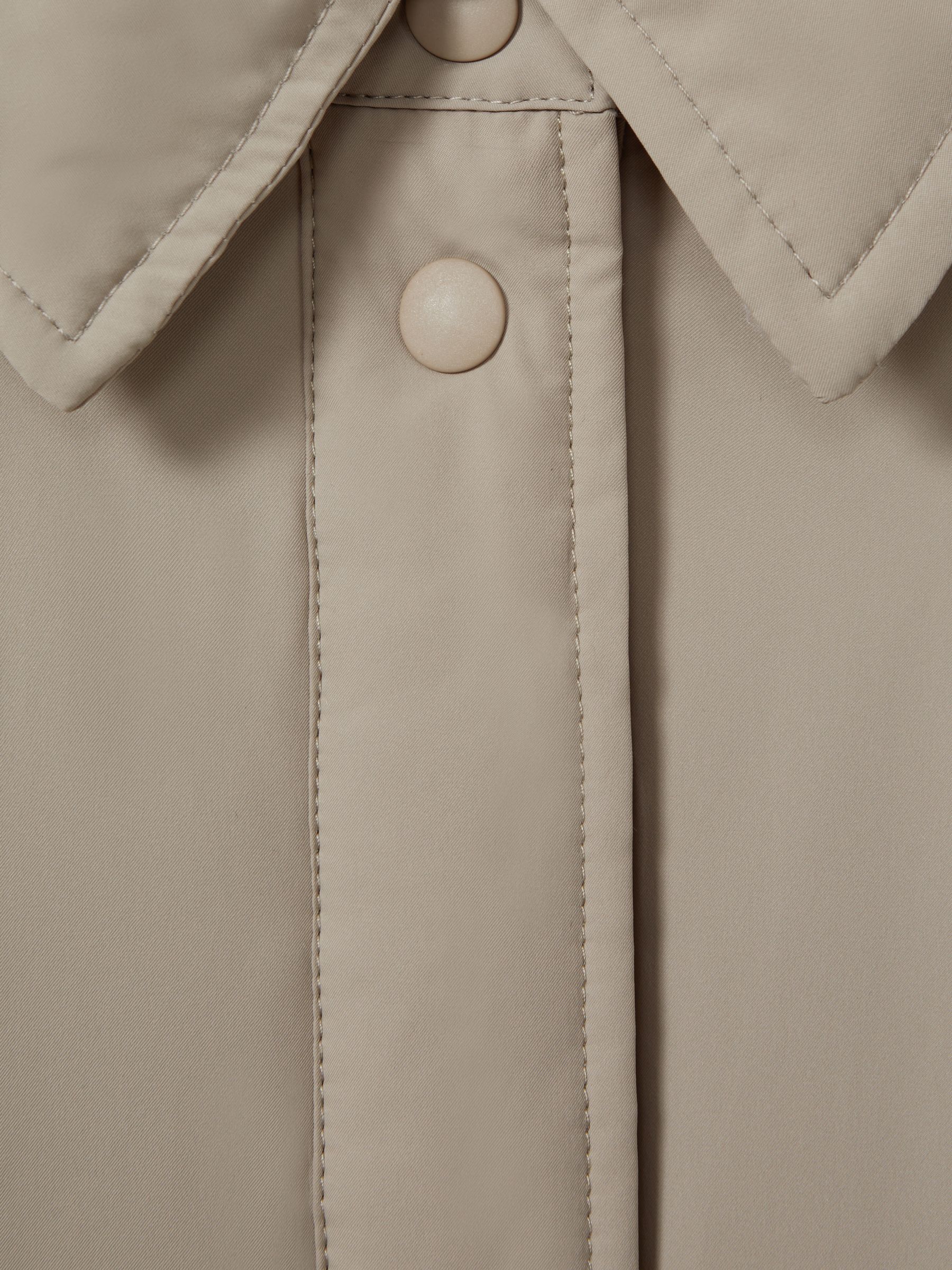 Scandinavian Edition Padded Shirt Jacket in Khaki - Image 6 of 6