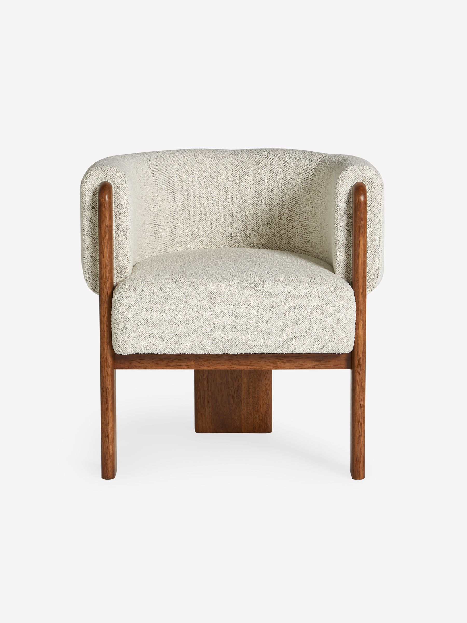 Calix Dining Chair in Natural Boucle - Image 2 of 5