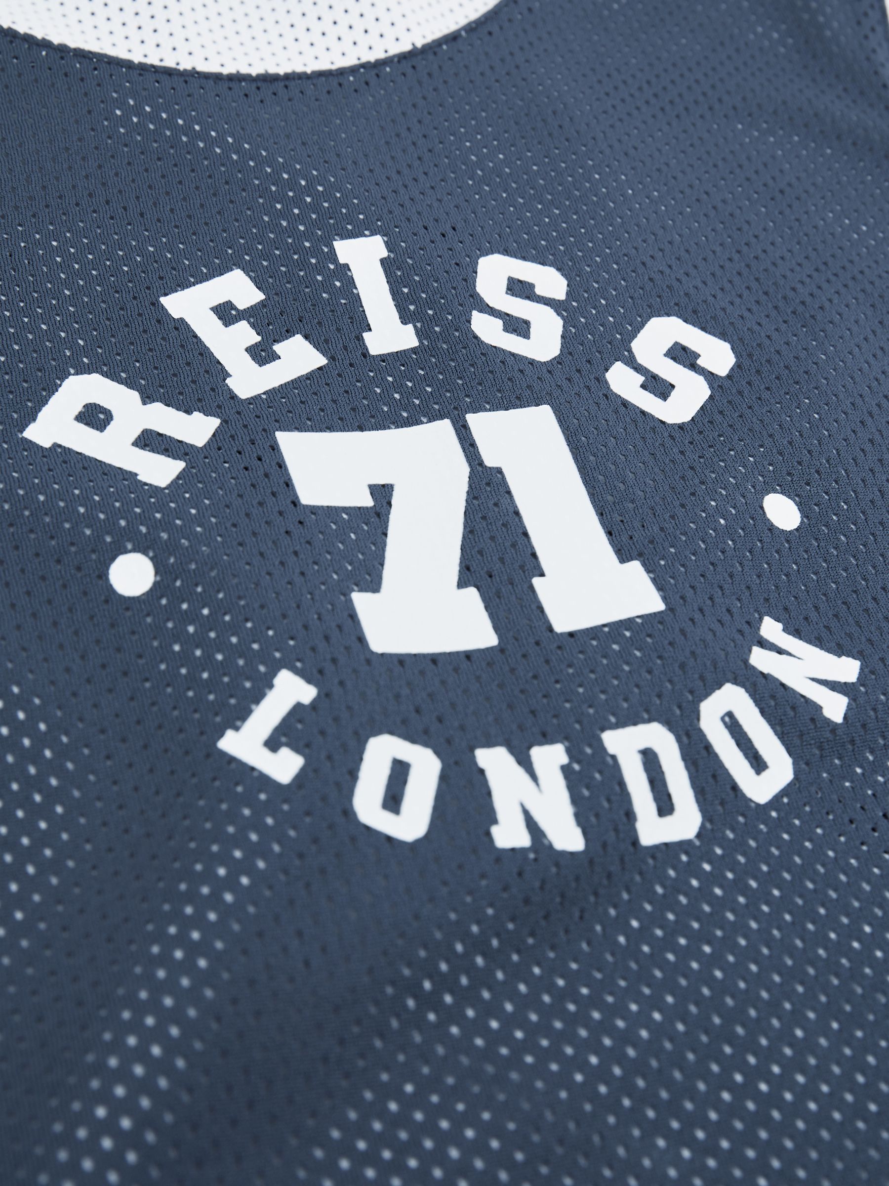 Junior Airtex Reversible Vest in Navy/Optic White - Image 6 of 6