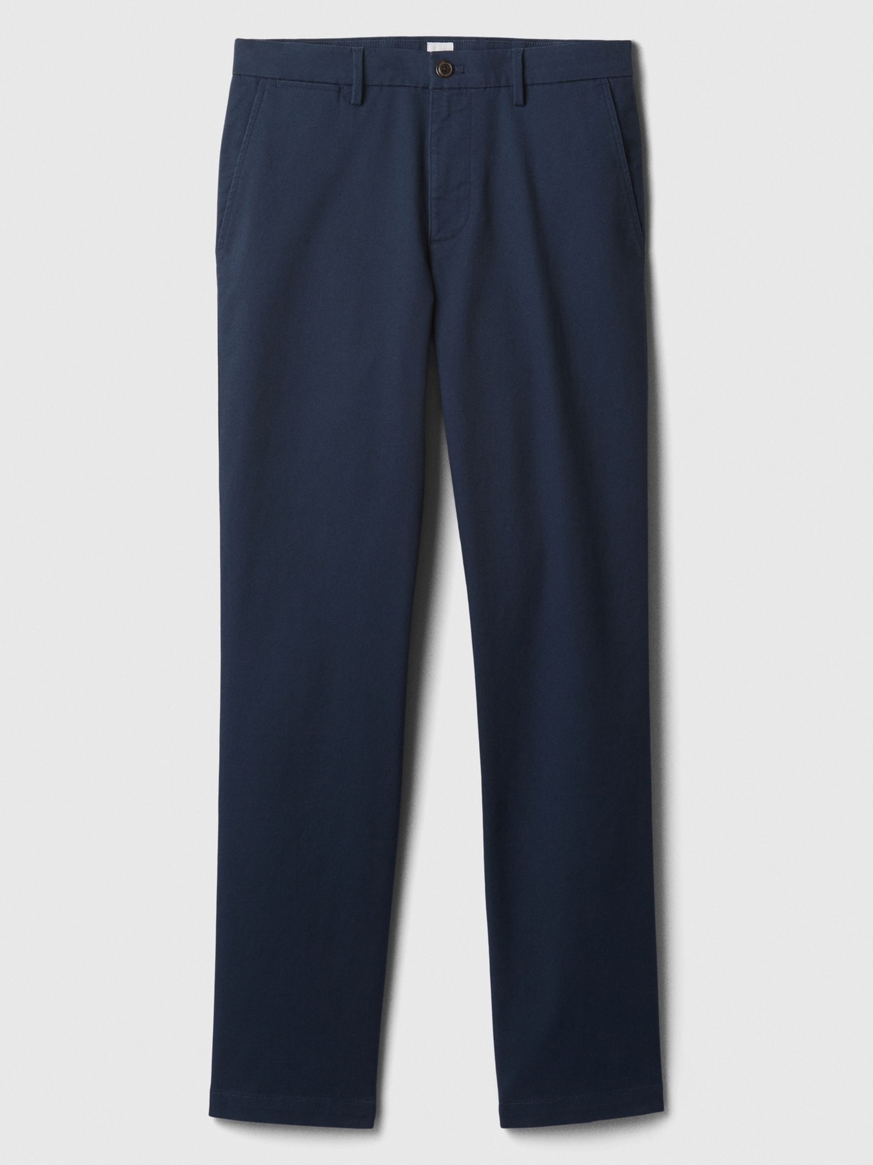 Blue Straight Fit Stretch Essential Chino Trousers - Image 5 of 8