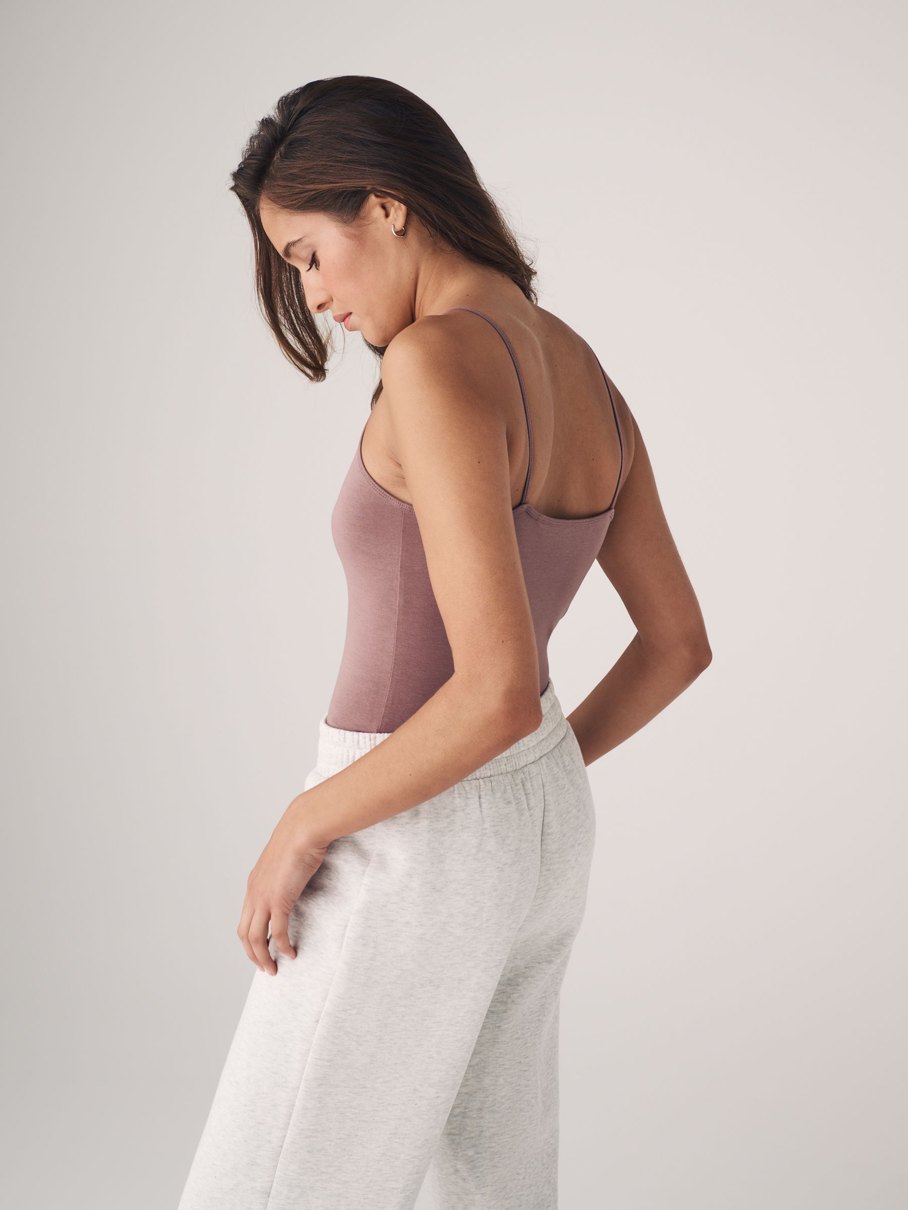 Black/Light Grey/Pink/Cream/Blue/White - 7 Pack Thin Strap Vest Tops - Image 3 of 6
