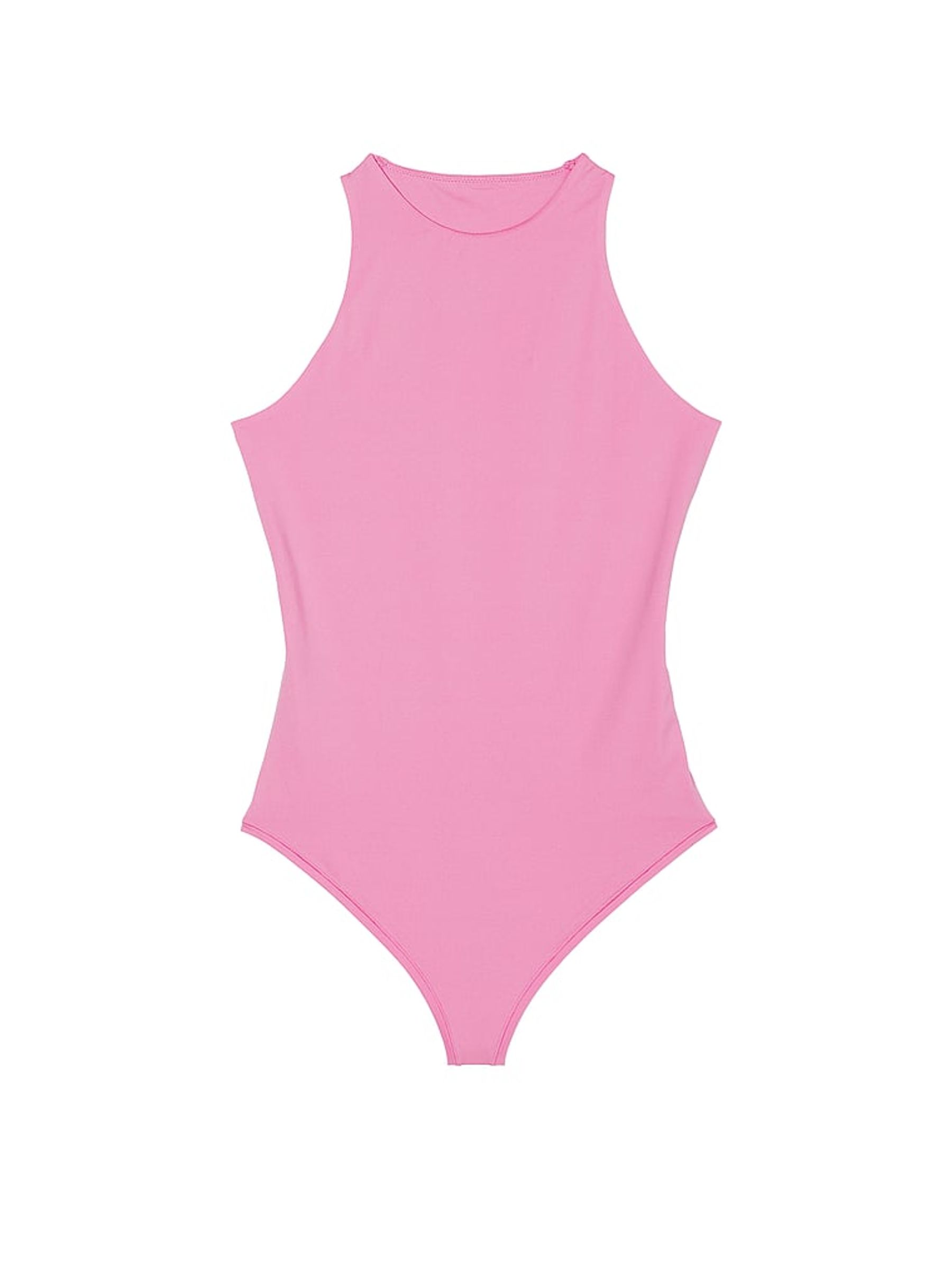 Moonstone Pink Soft Stretch Tank Bodysuit - Image 4 of 4