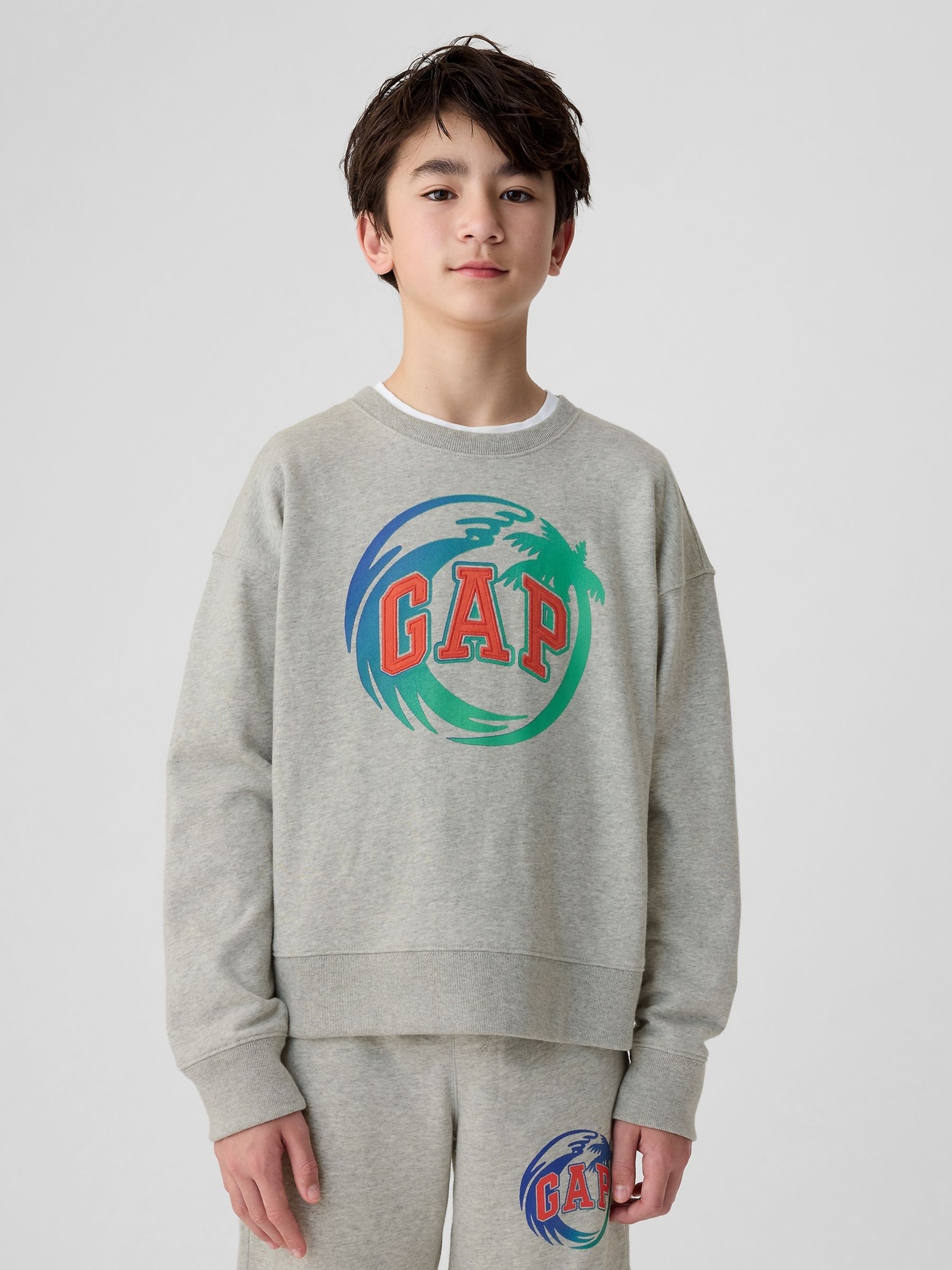 Grey Logo Graphic Sweatshirt (4-13yrs) - Image 1 of 5