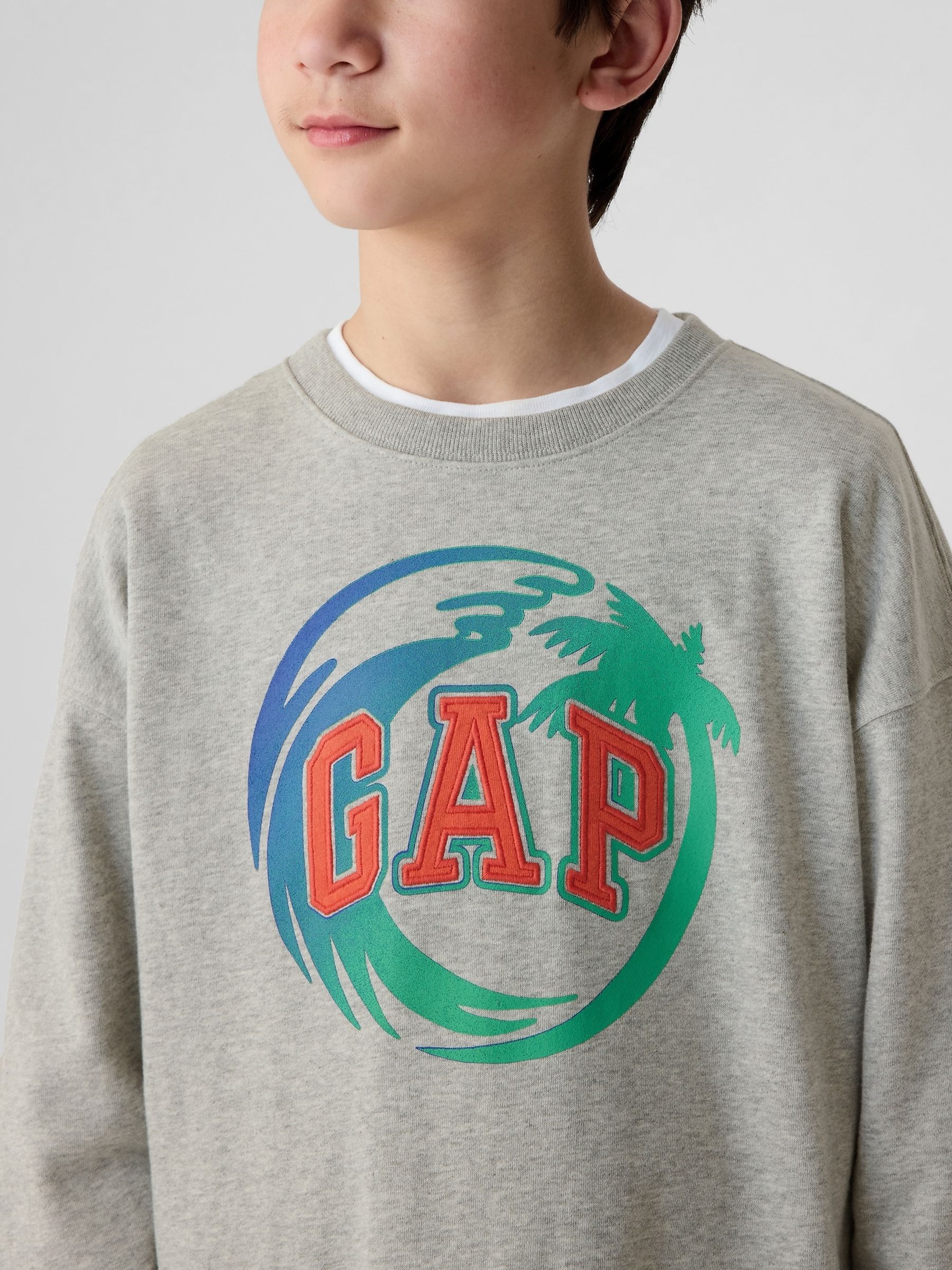 Grey Logo Graphic Sweatshirt (4-13yrs) - Image 3 of 5