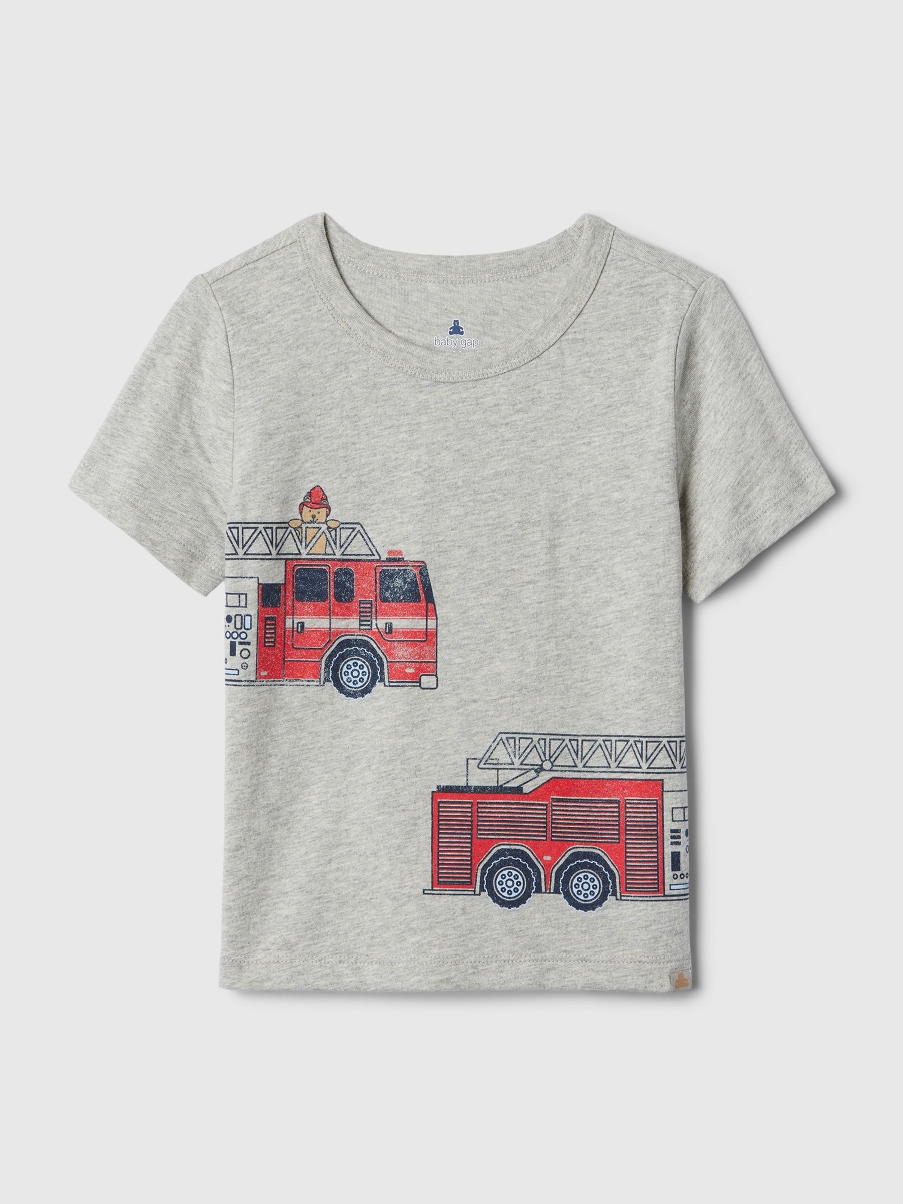 Grey Graphic Short Sleeve Crew Neck Baby T-Shirt (Newborn-5yrs) - Image 1 of 2