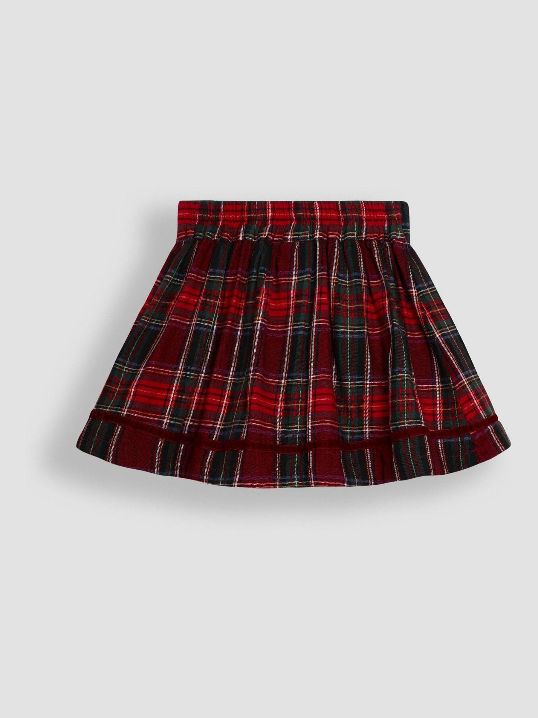 Red Christmas Tartan Blouse and Skirt Set - Image 7 of 8