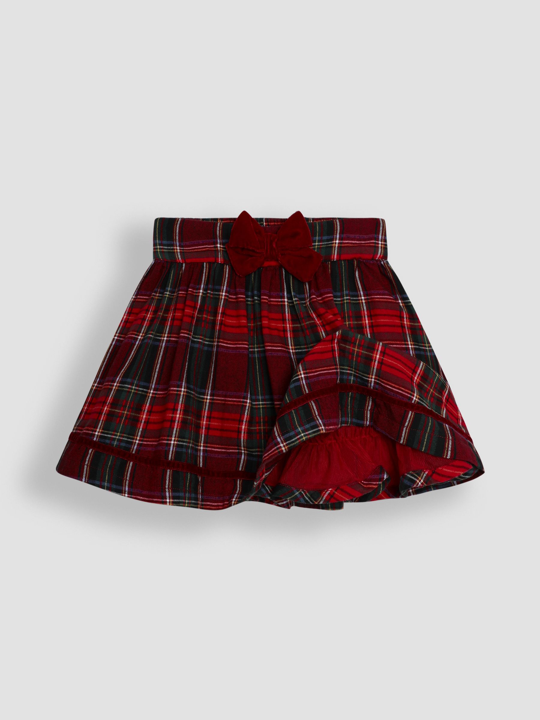 Red Christmas Tartan Blouse and Skirt Set - Image 8 of 8