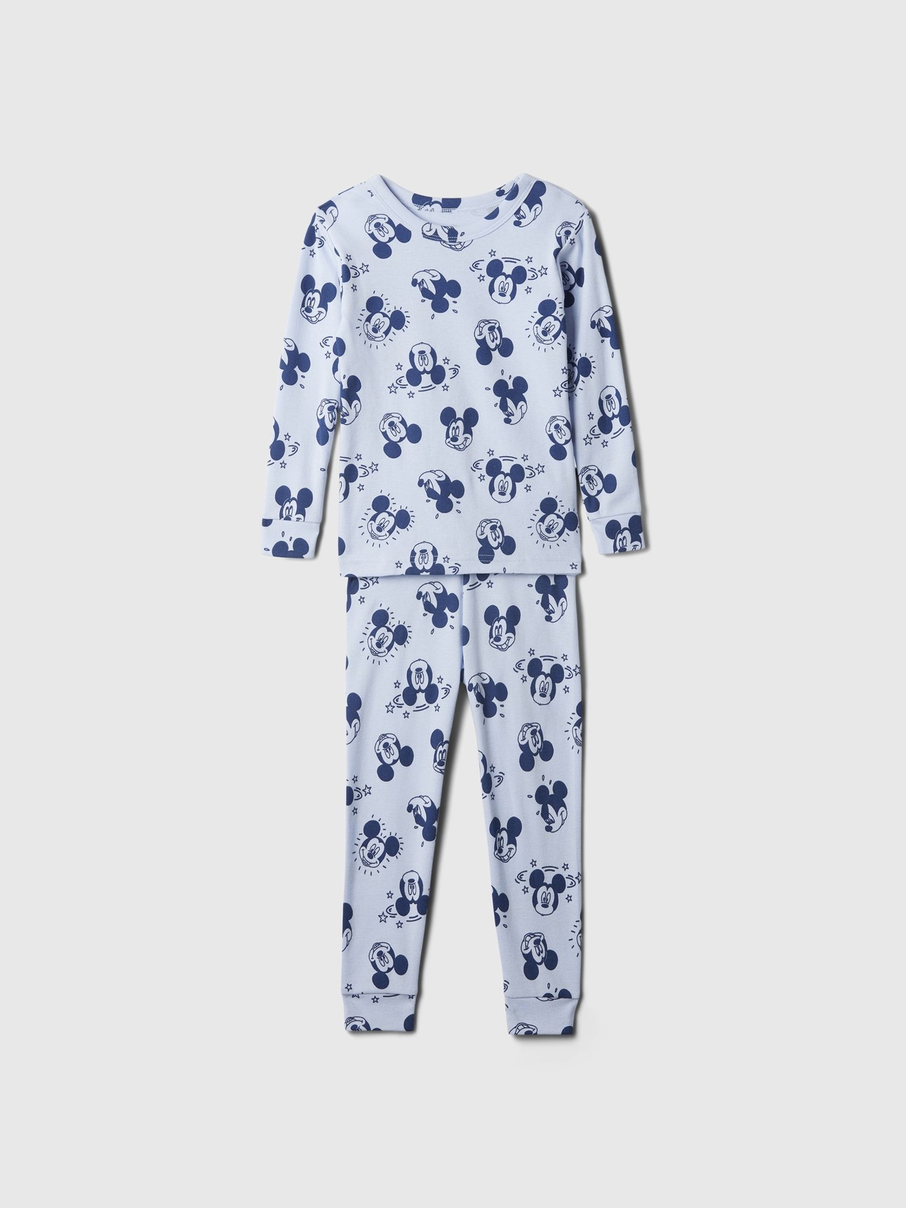 Blue Disney Mickey Mouse & Friends Cotton Long Sleeve Pyjamas (12mths-5yrs) - Image 1 of 3