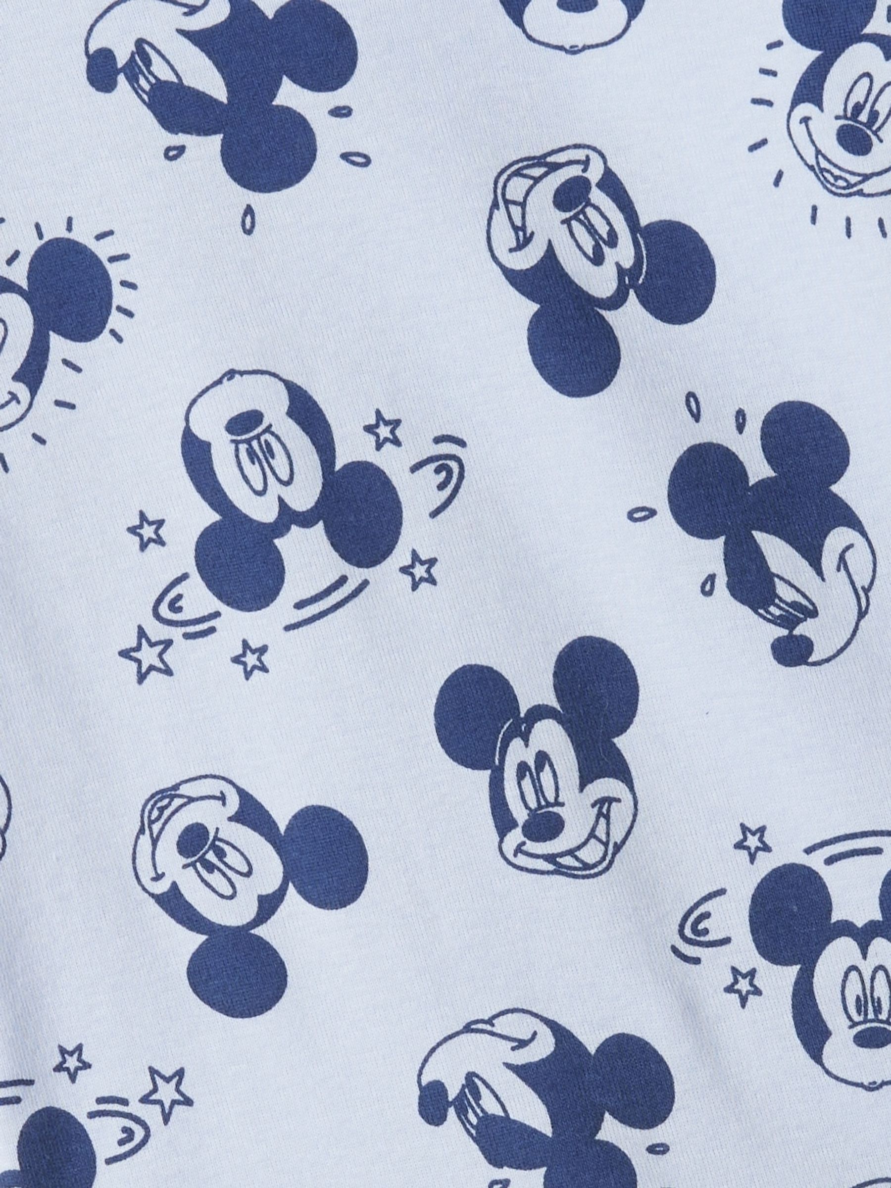 Blue Disney Mickey Mouse & Friends Cotton Long Sleeve Pyjamas (12mths-5yrs) - Image 3 of 3