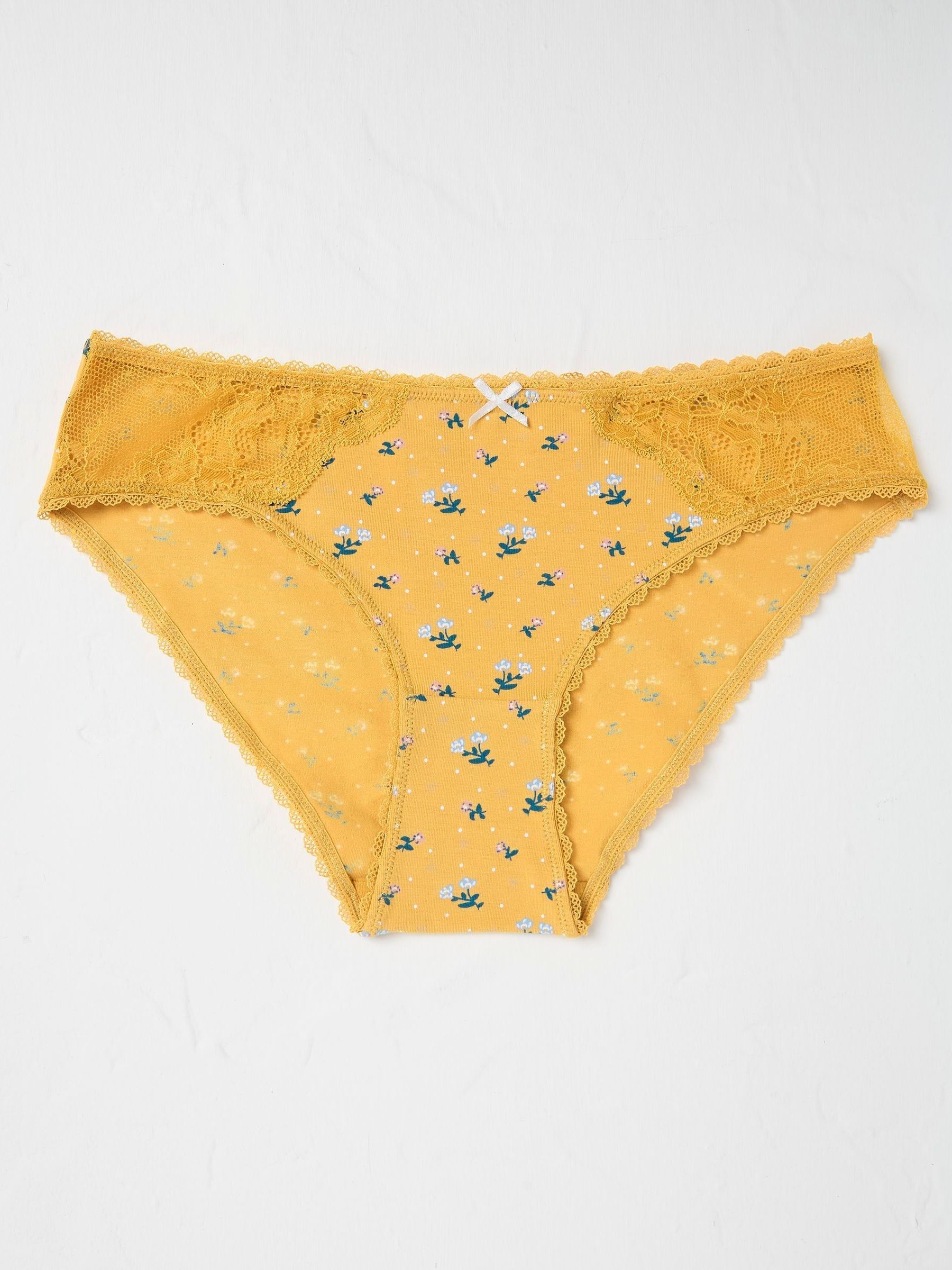 Lottie Yellow Floral Knickers - Image 1 of 2