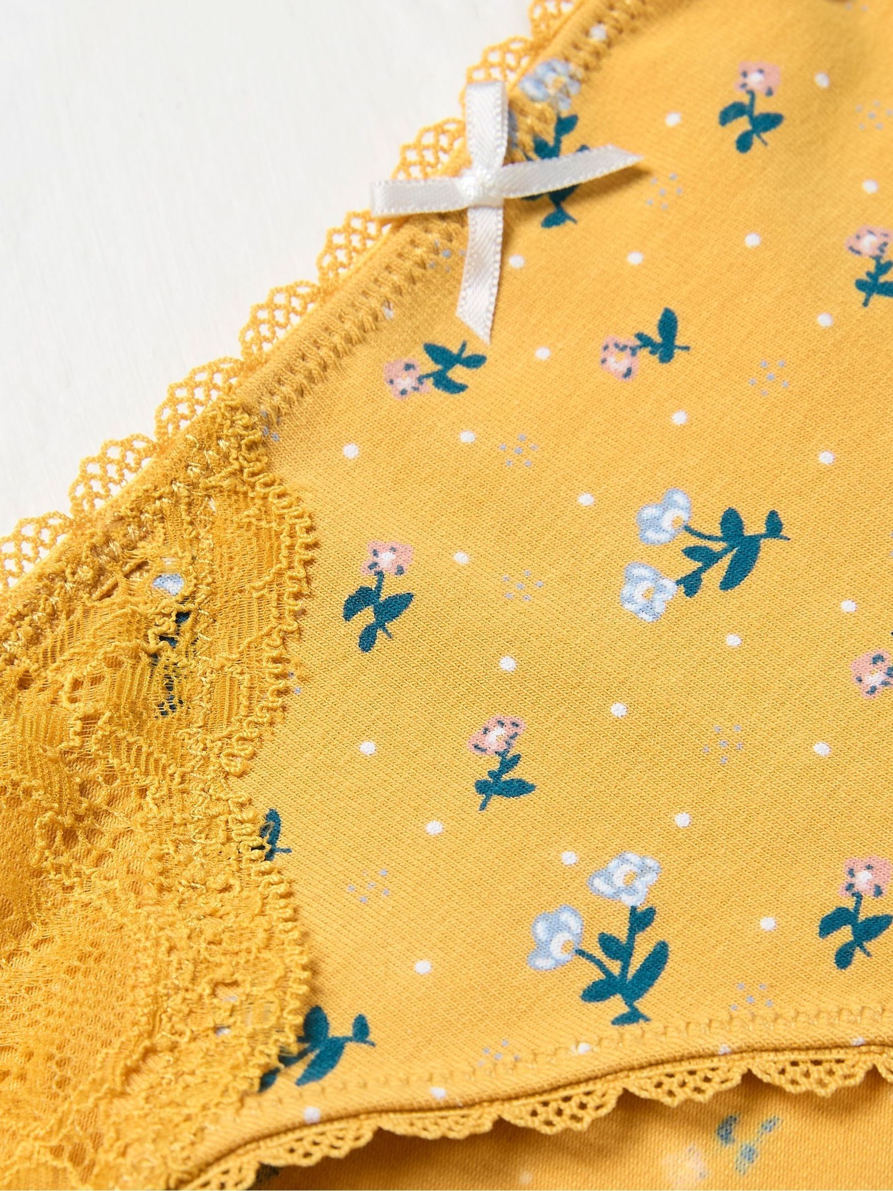 Lottie Yellow Floral Knickers - Image 2 of 2