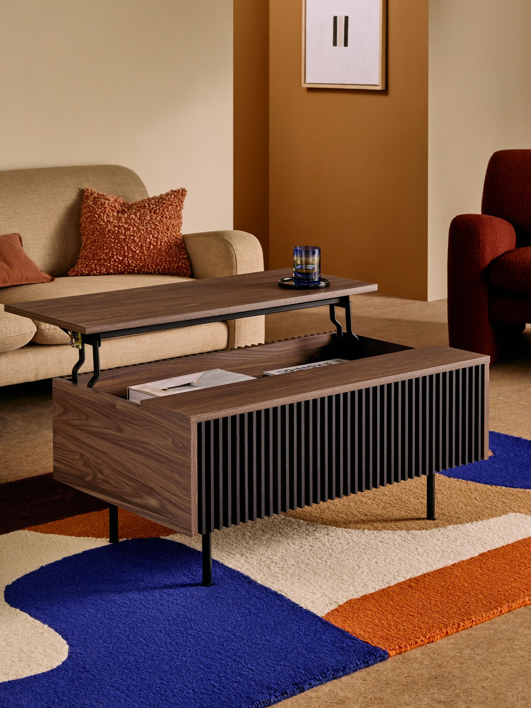 Blaze Coffee Table in Dark Brown - Image 2 of 6