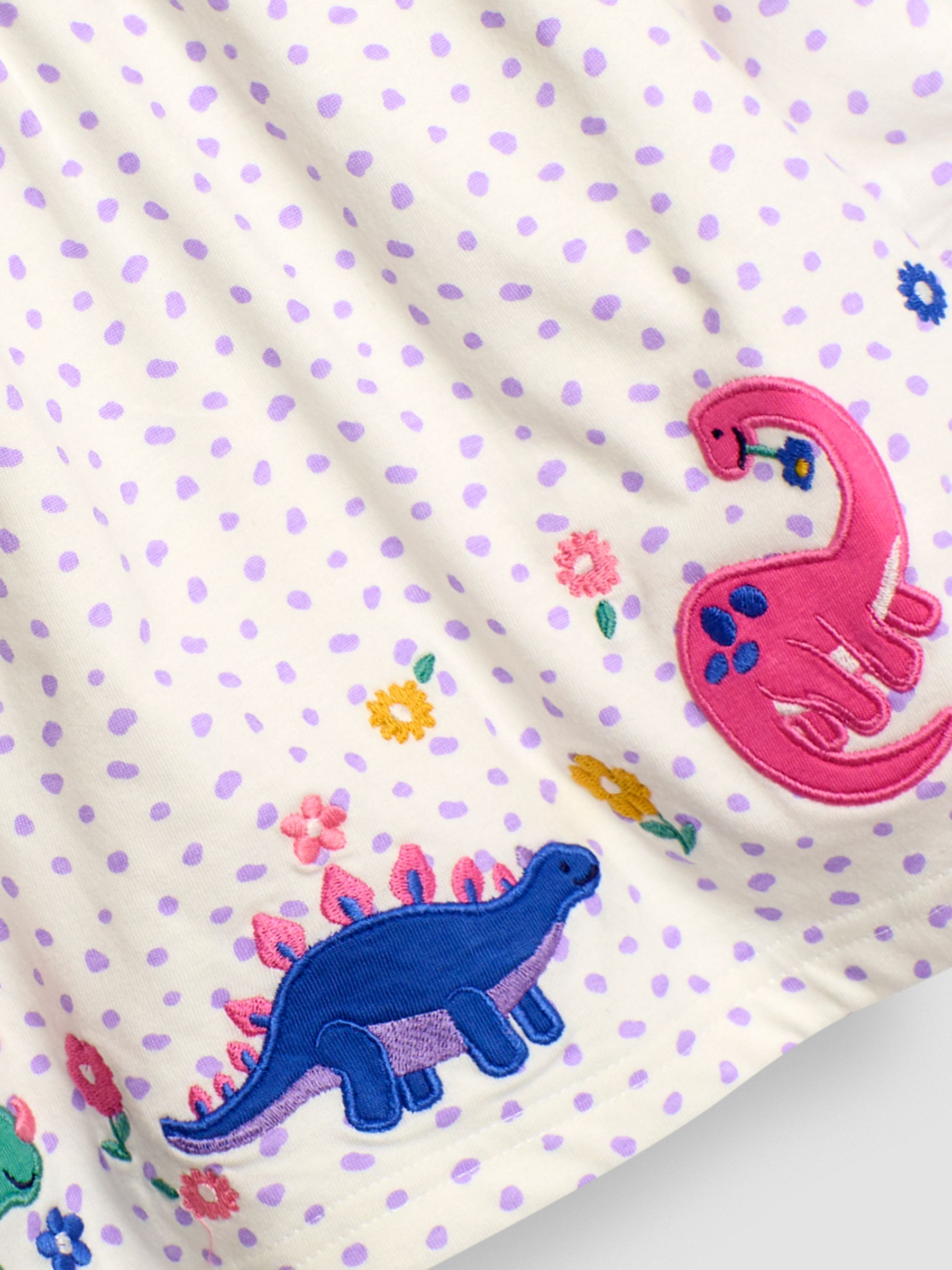 Cream Dino Appliqué Pretty Tunic - Image 4 of 4