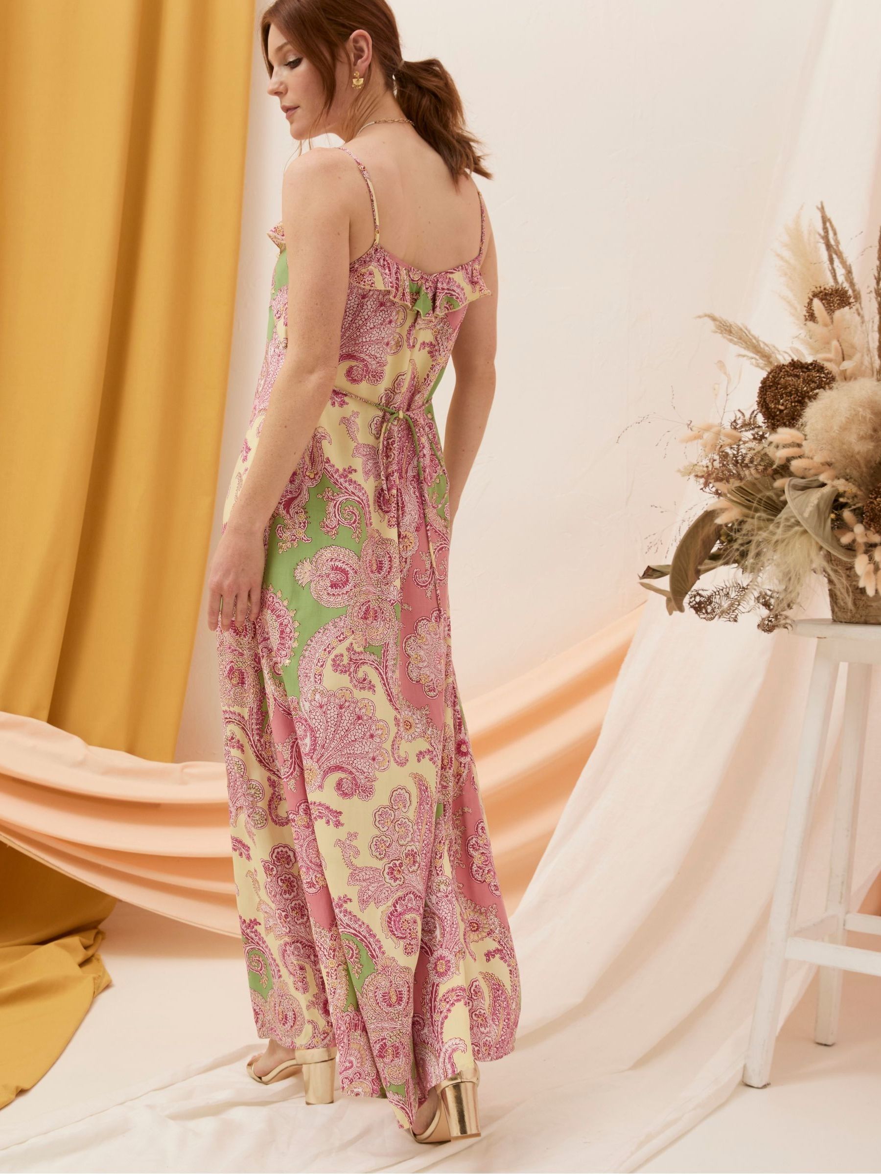 Puri Pink Ornamental Maxi Dress - Image 2 of 7