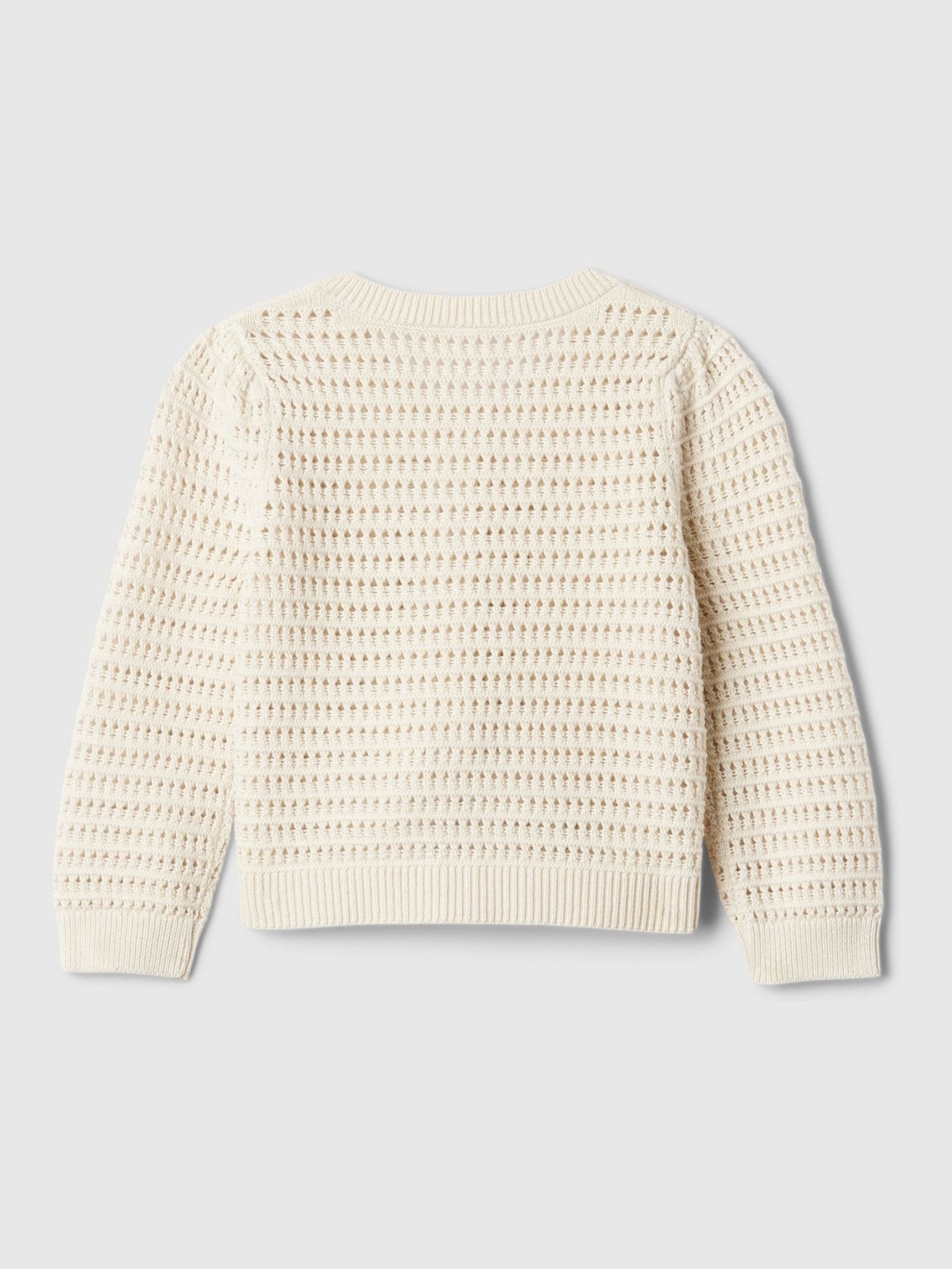 Cream Crochet Baby Cardigan (Newborn-24mths) - Image 2 of 2