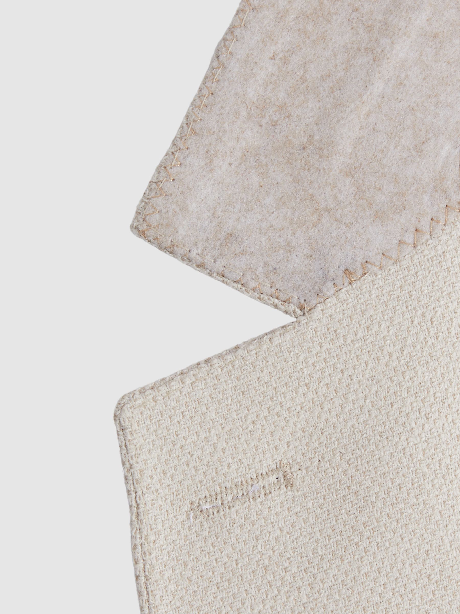 Single Breasted Blazer With Cotton in Stone - Image 9 of 10