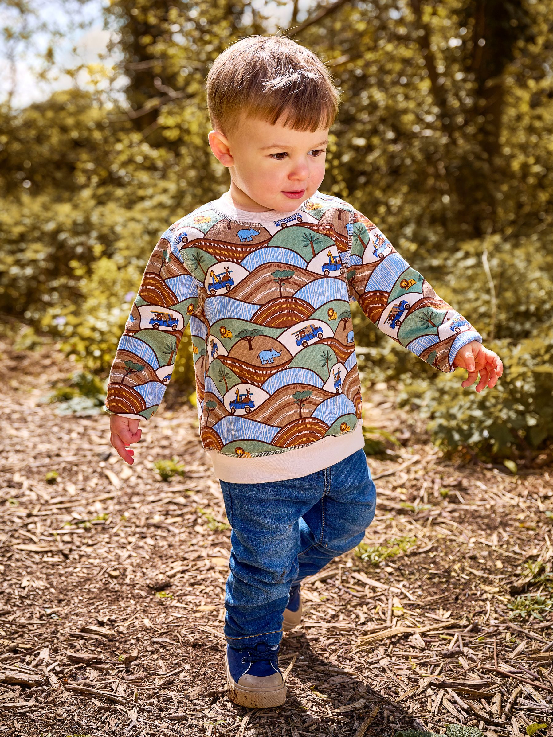 Stone Safari Scene Print Sweatshirt - Image 4 of 5