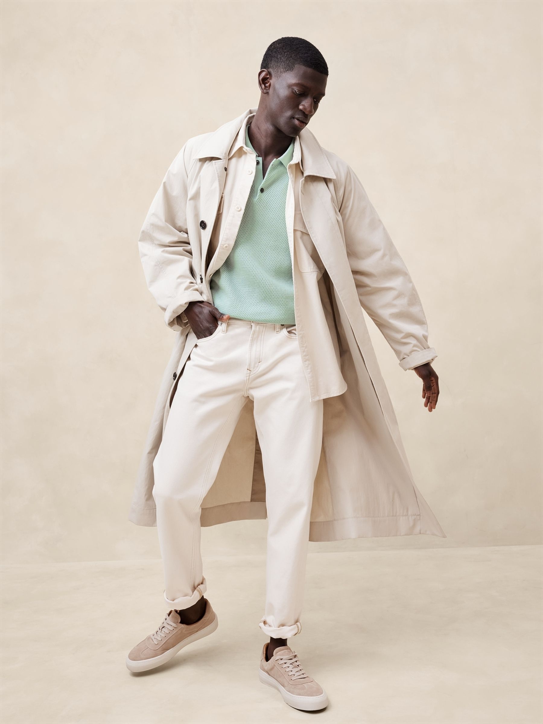 Banana Republic Green Point Sur Cotton Short Sleeve Polo Shirt - Image 2 of 2