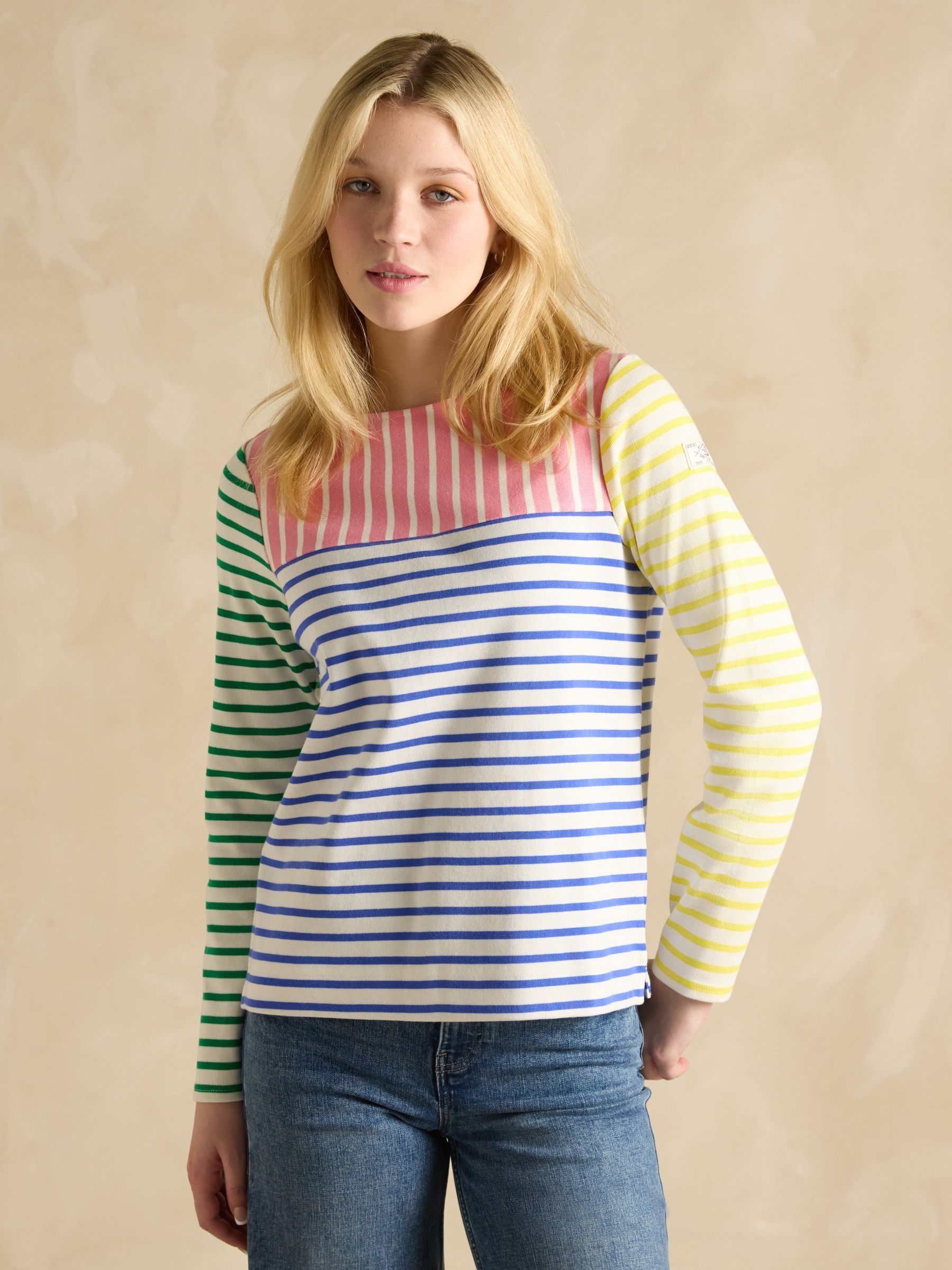 Harbour Multi Hotchpotch Boat Neck Breton Top - Image 1 of 6