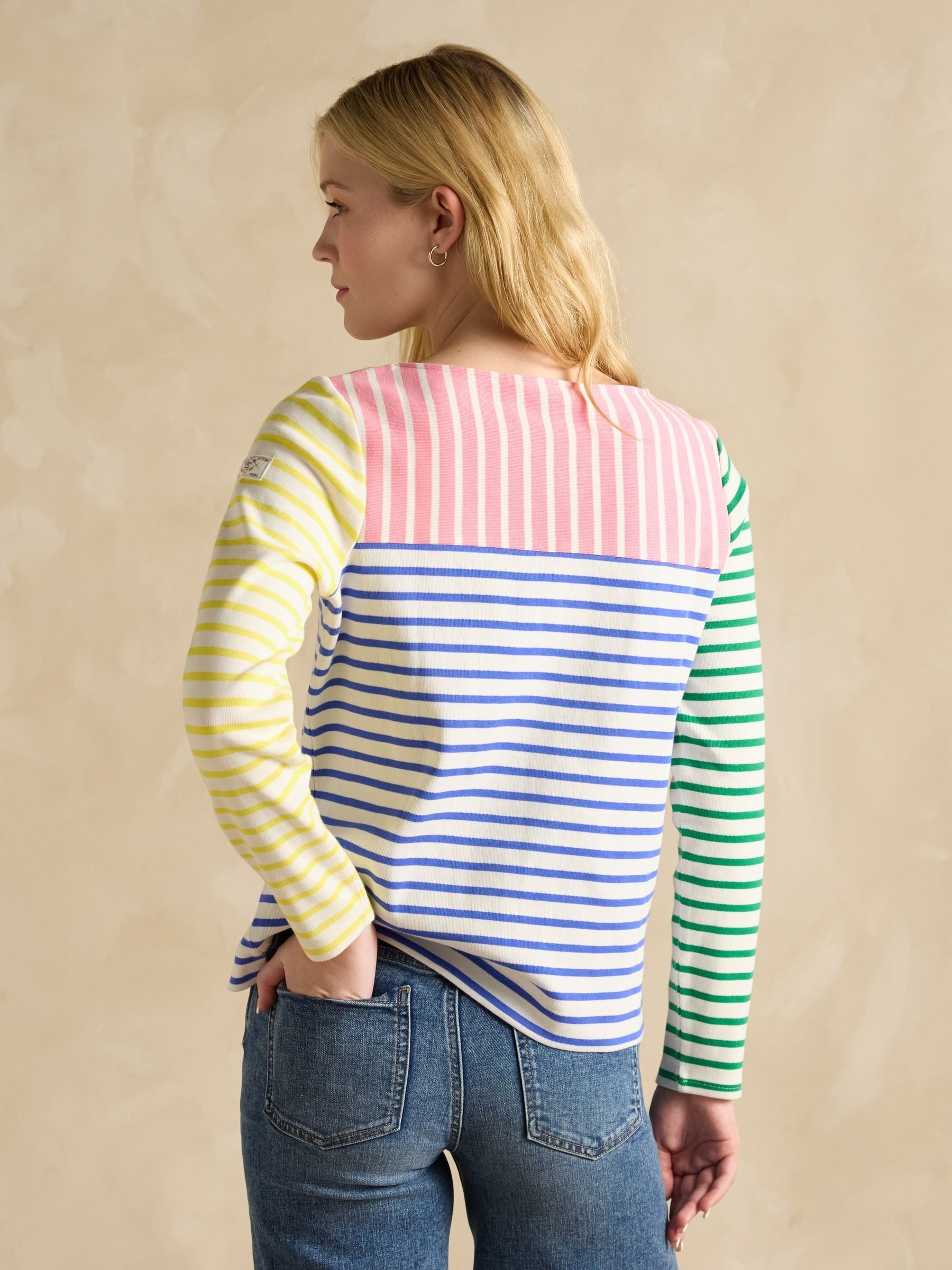 Harbour Multi Hotchpotch Boat Neck Breton Top - Image 2 of 6