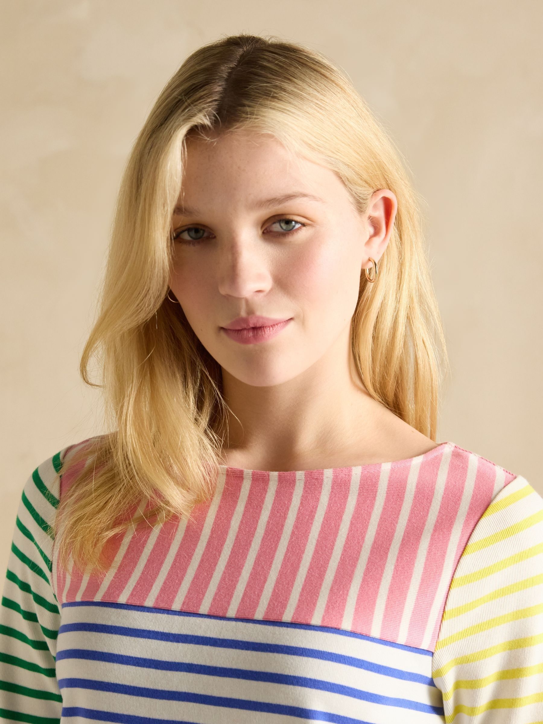Harbour Multi Hotchpotch Boat Neck Breton Top - Image 4 of 6