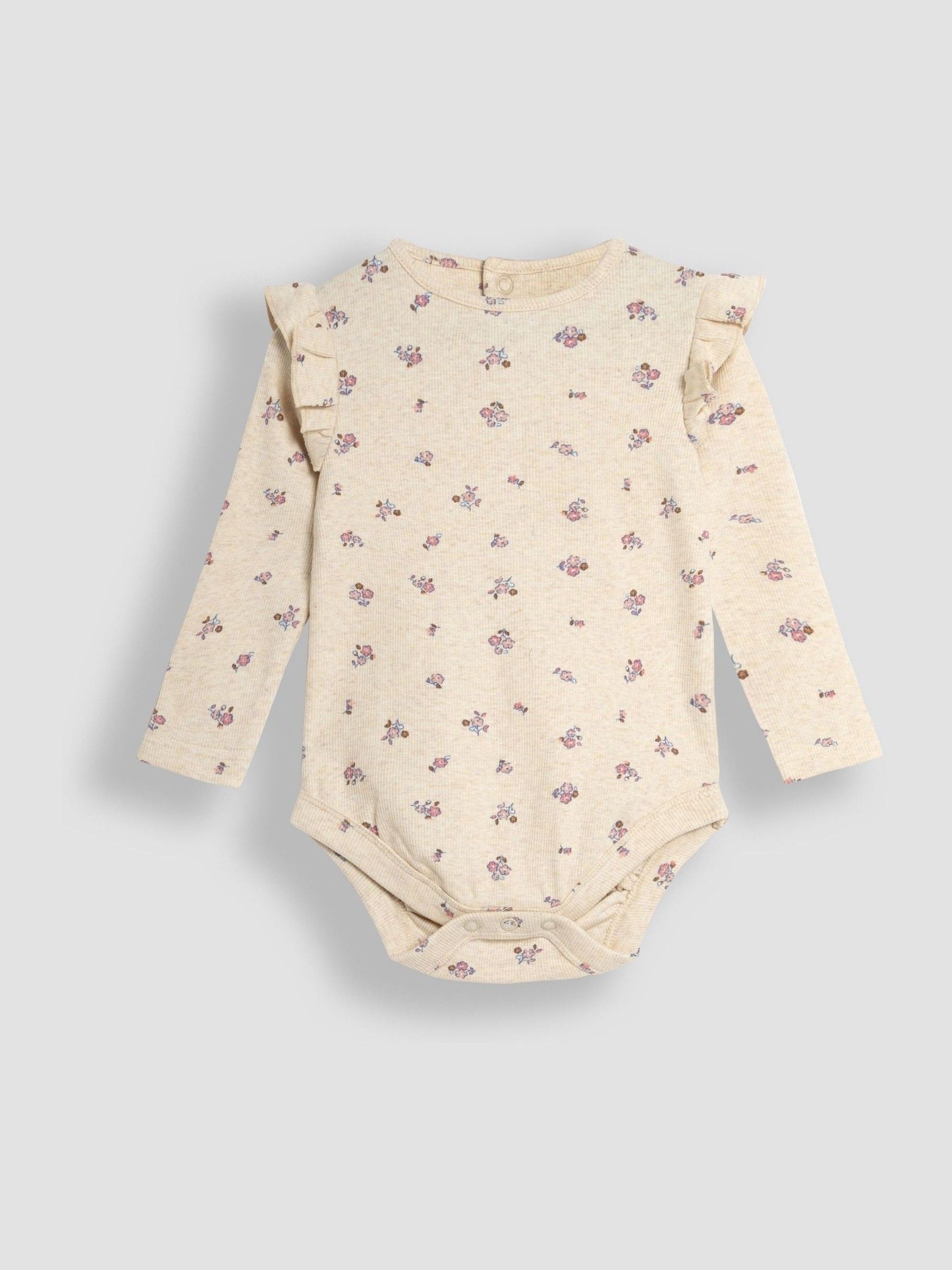 Pink Floral & Spot Round Neck Rib Bodies 2 Pack - Image 2 of 7