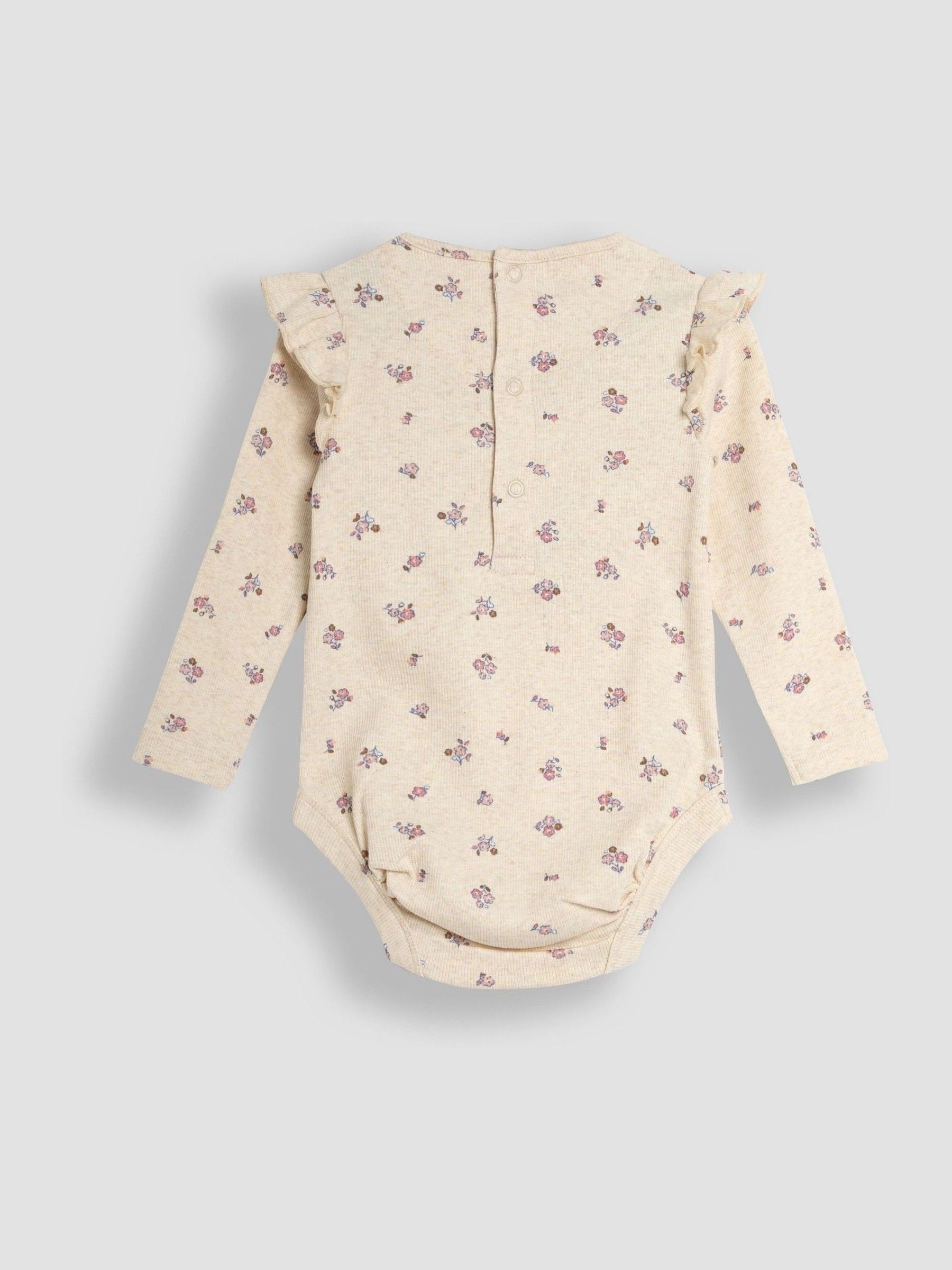 Pink Floral & Spot Round Neck Rib Bodies 2 Pack - Image 3 of 7