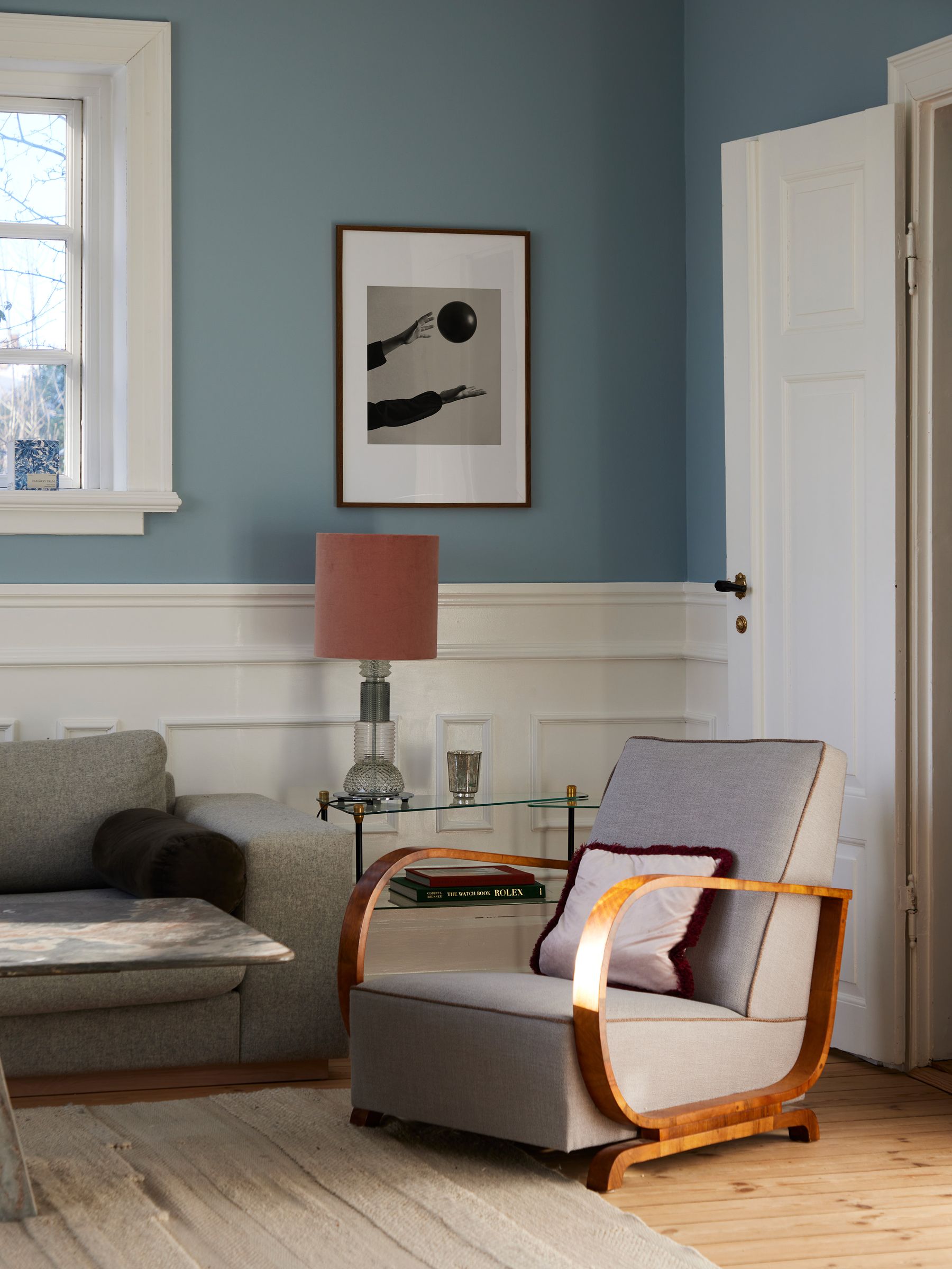 Paper Collective Black Play I Framed Wall Art Print in Dark Oak Frame - Image 1 of 3