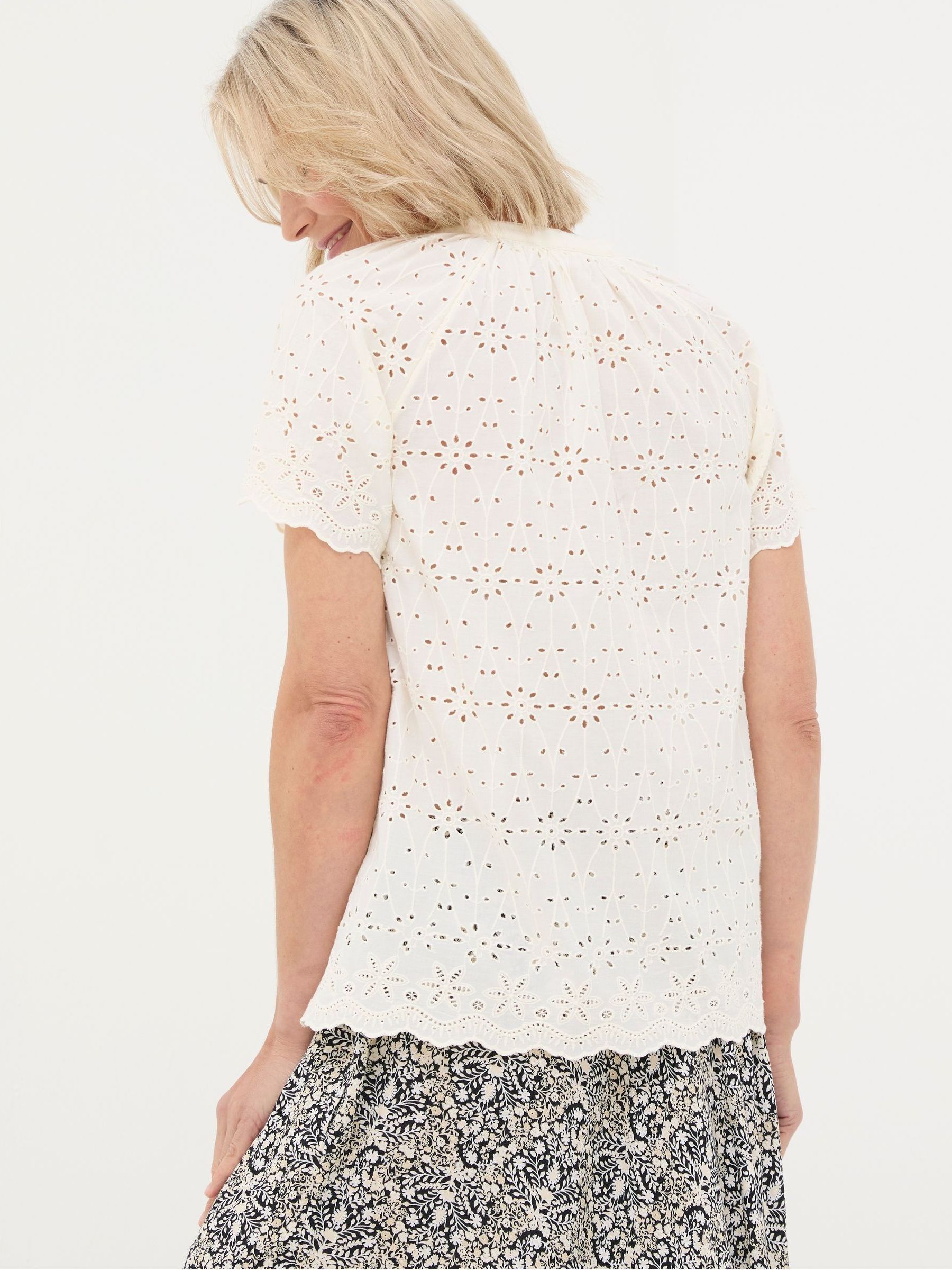 Willow White Broderie Blouse - Image 2 of 5