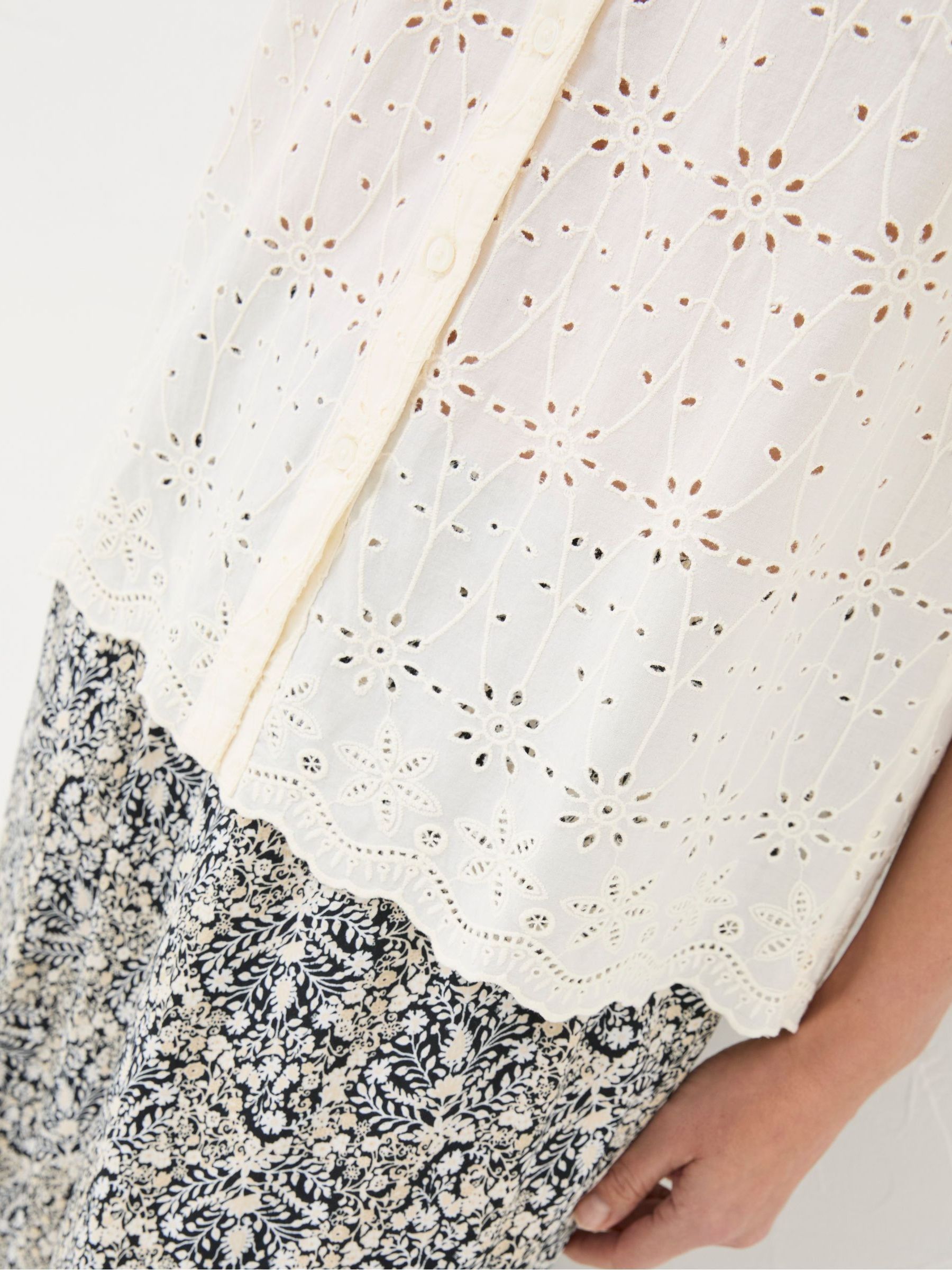 Willow White Broderie Blouse - Image 4 of 5