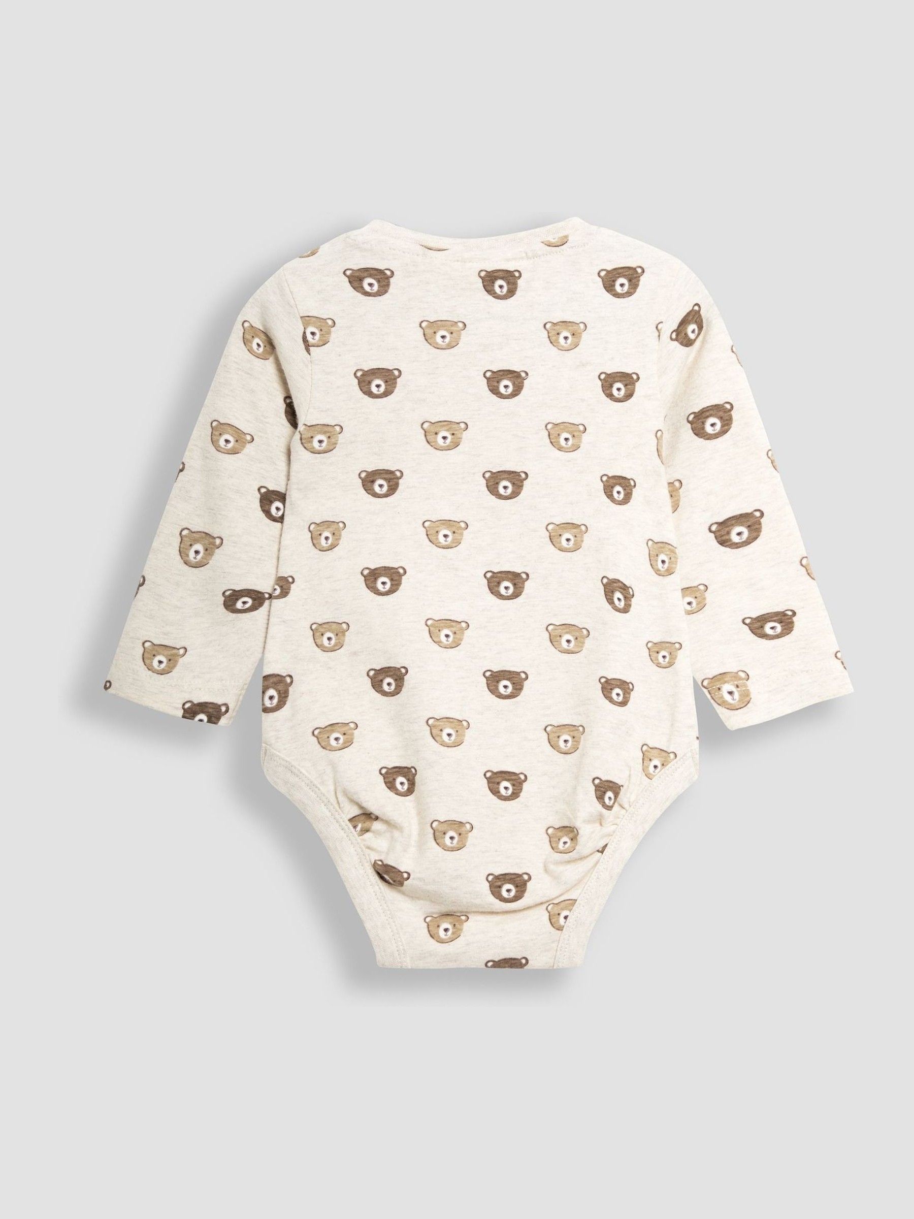 Natural Printed Bear And Appliqué Pocket Bodies 2 Pack - Image 4 of 6
