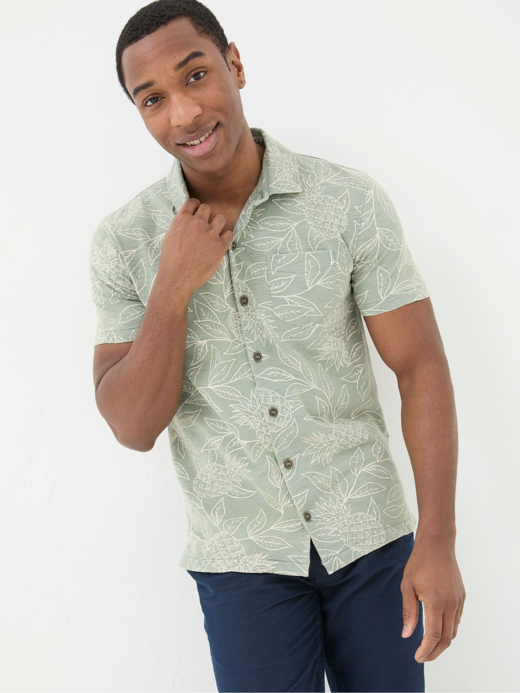 Truro Green Leaf Jersey Shirt - Image 1 of 5 Truro Green Leaf Jersey Shirt - Image 1 of 5