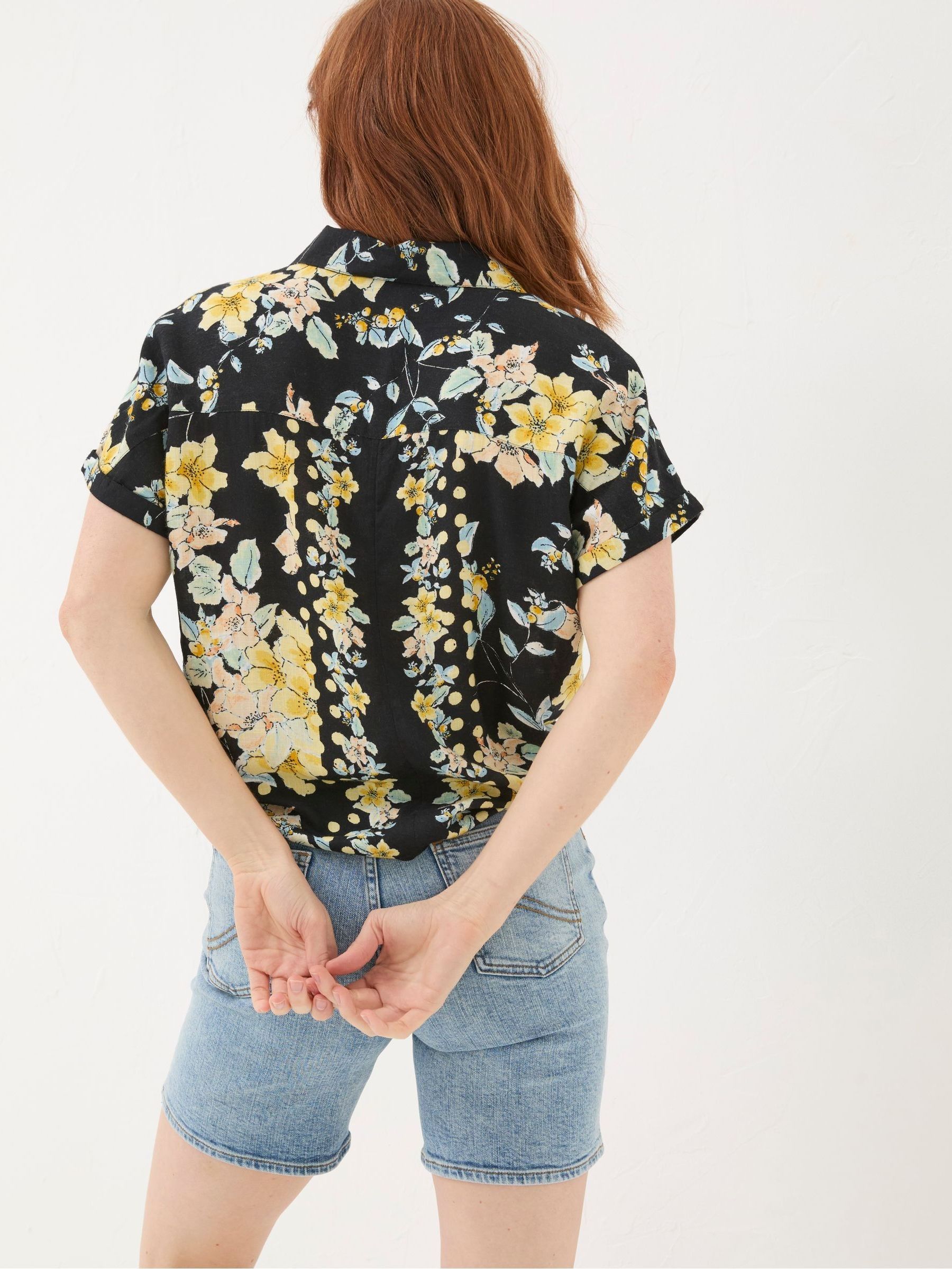 Cali Black Citrus Floral Shirt - Image 2 of 7