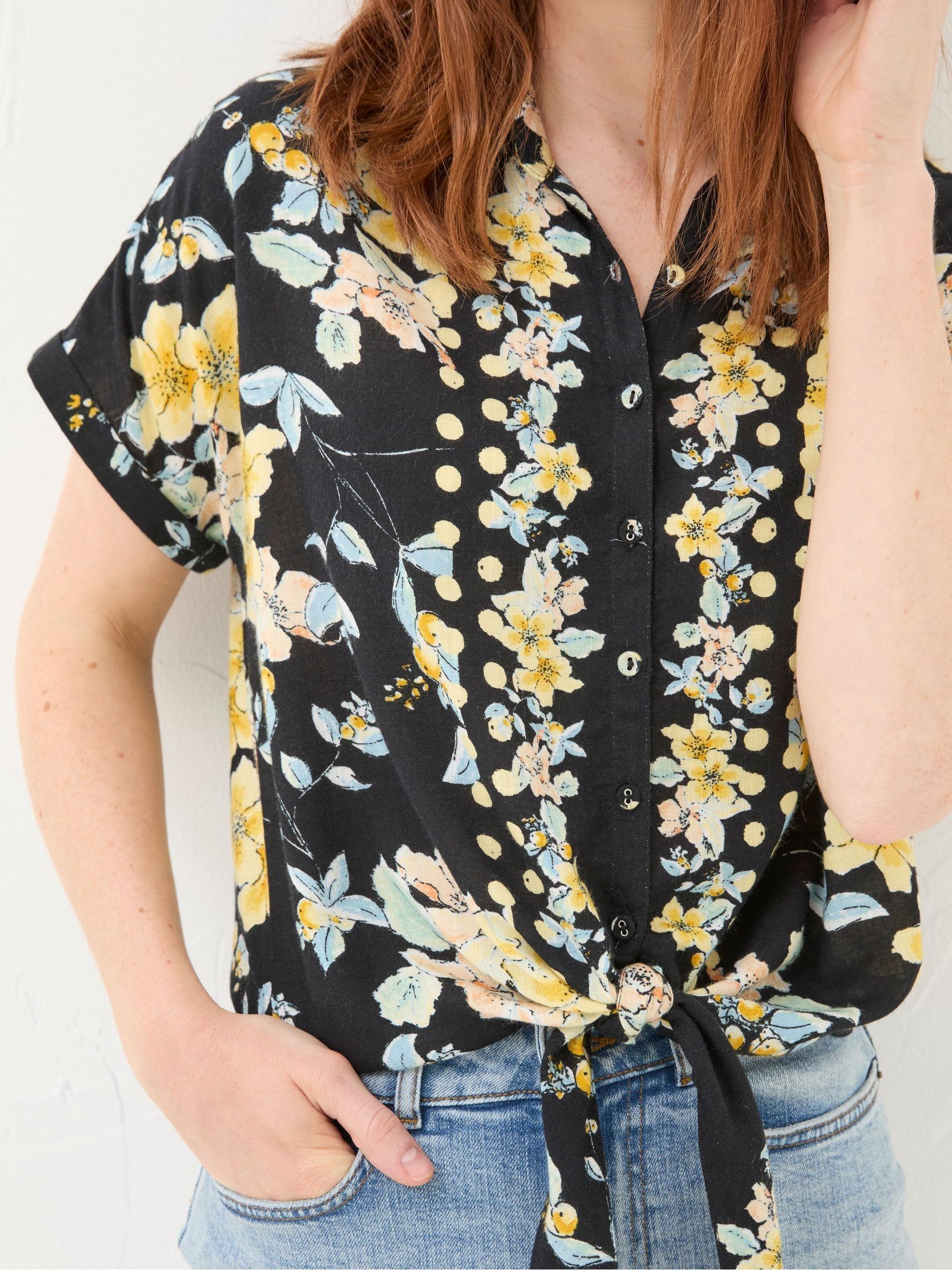 Cali Black Citrus Floral Shirt - Image 5 of 7