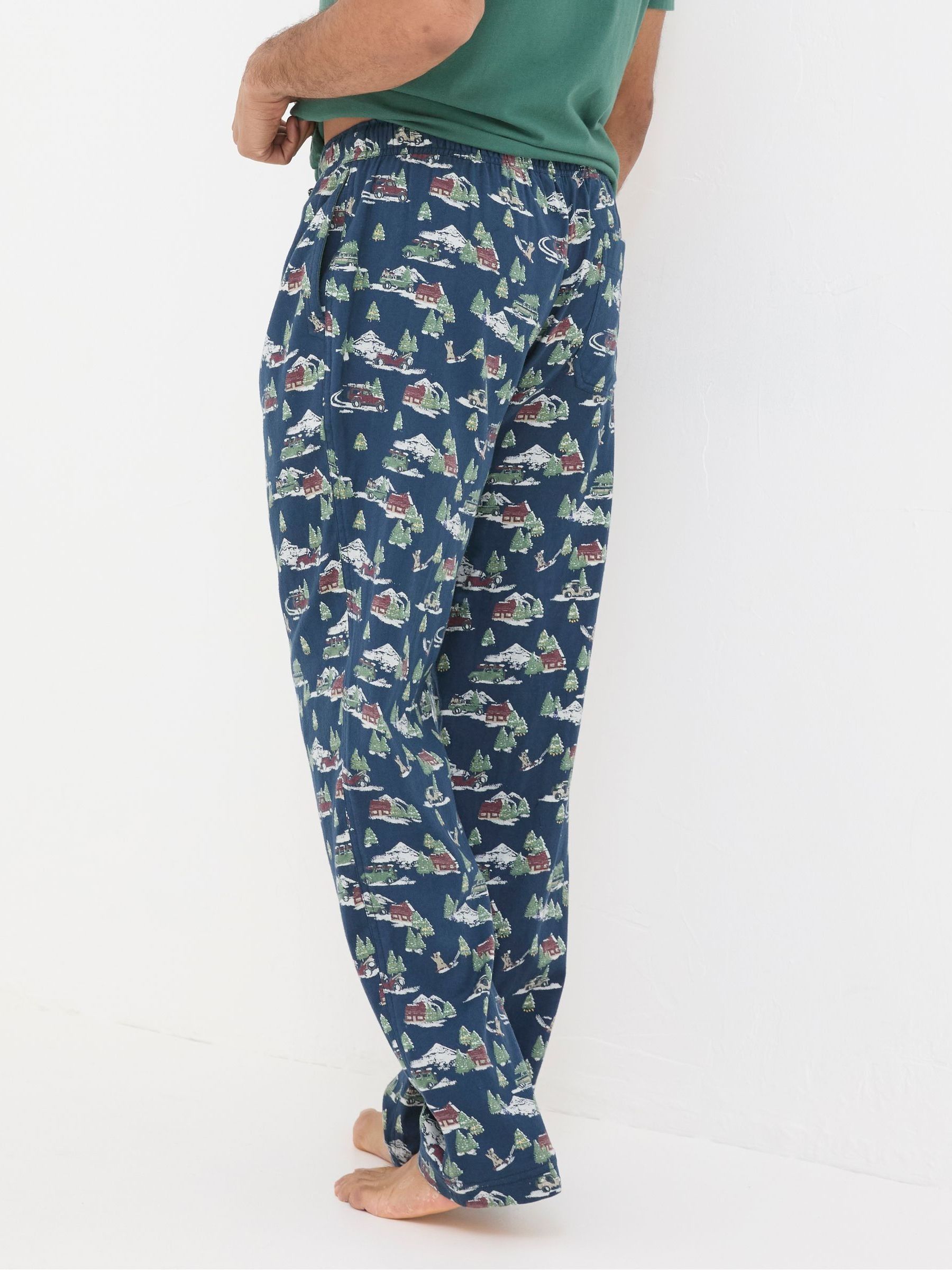 Navy Blue Jeep Print Pyjama Bottoms - Image 2 of 5