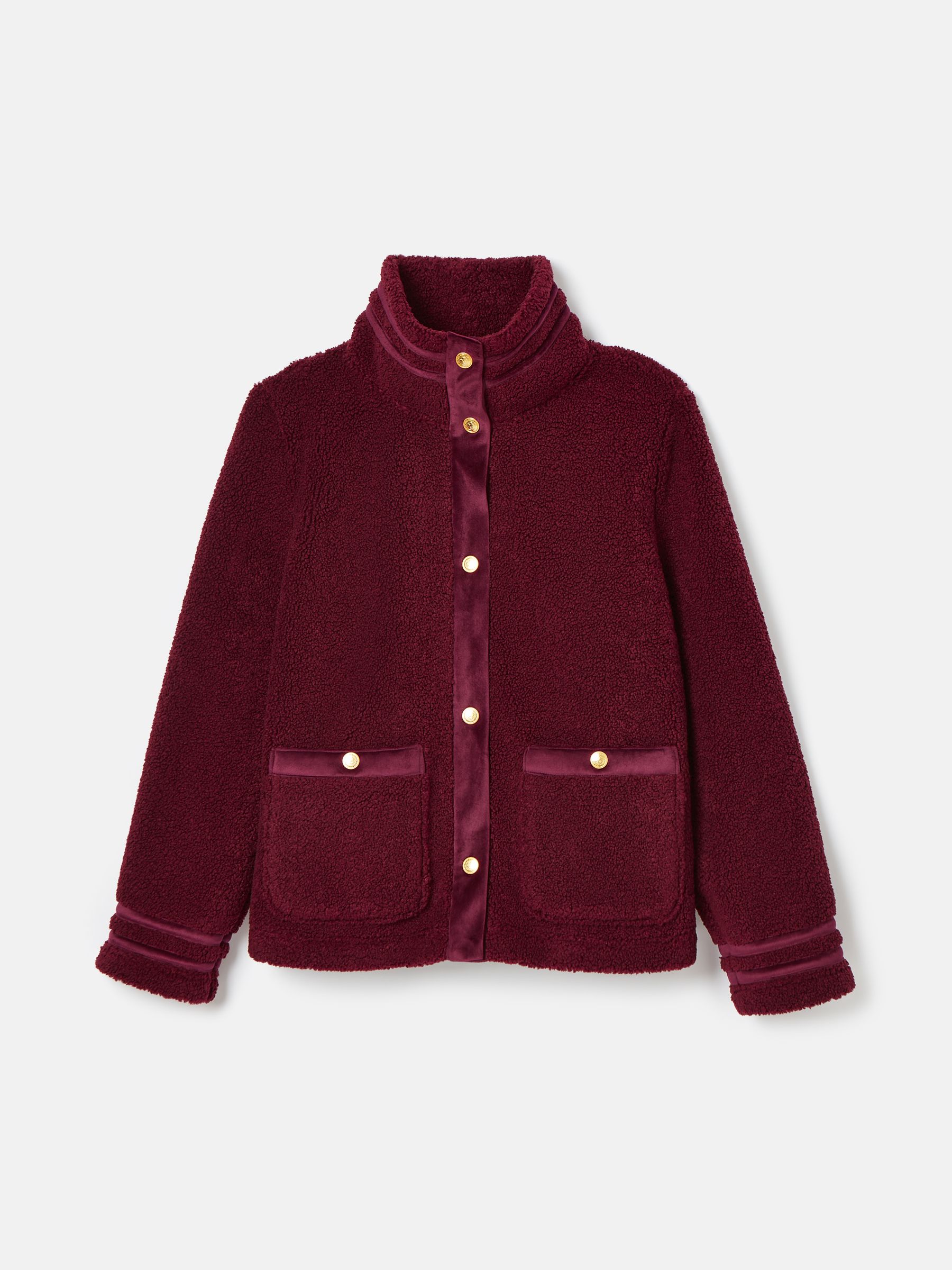 Fleur Red Fleece Jacket - Image 8 of 8