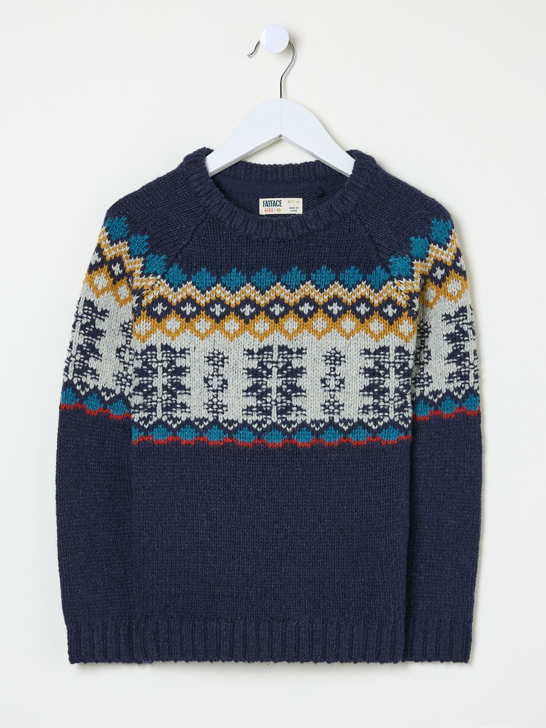 Blue Fair Isle Yoke Jumper - Image 6 of 6