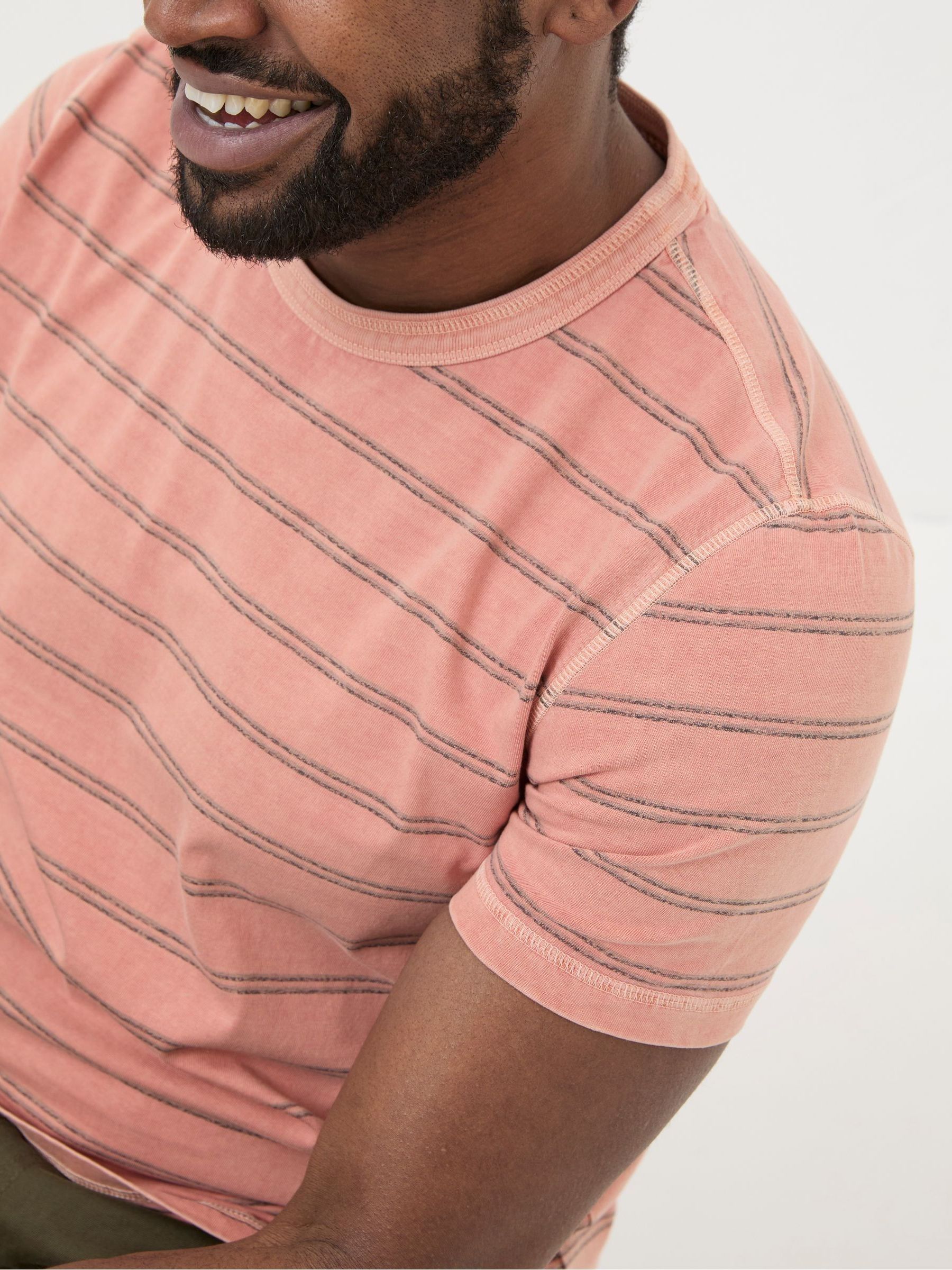 Ellesmere Orange Stripe T-Shirt - Image 3 of 6