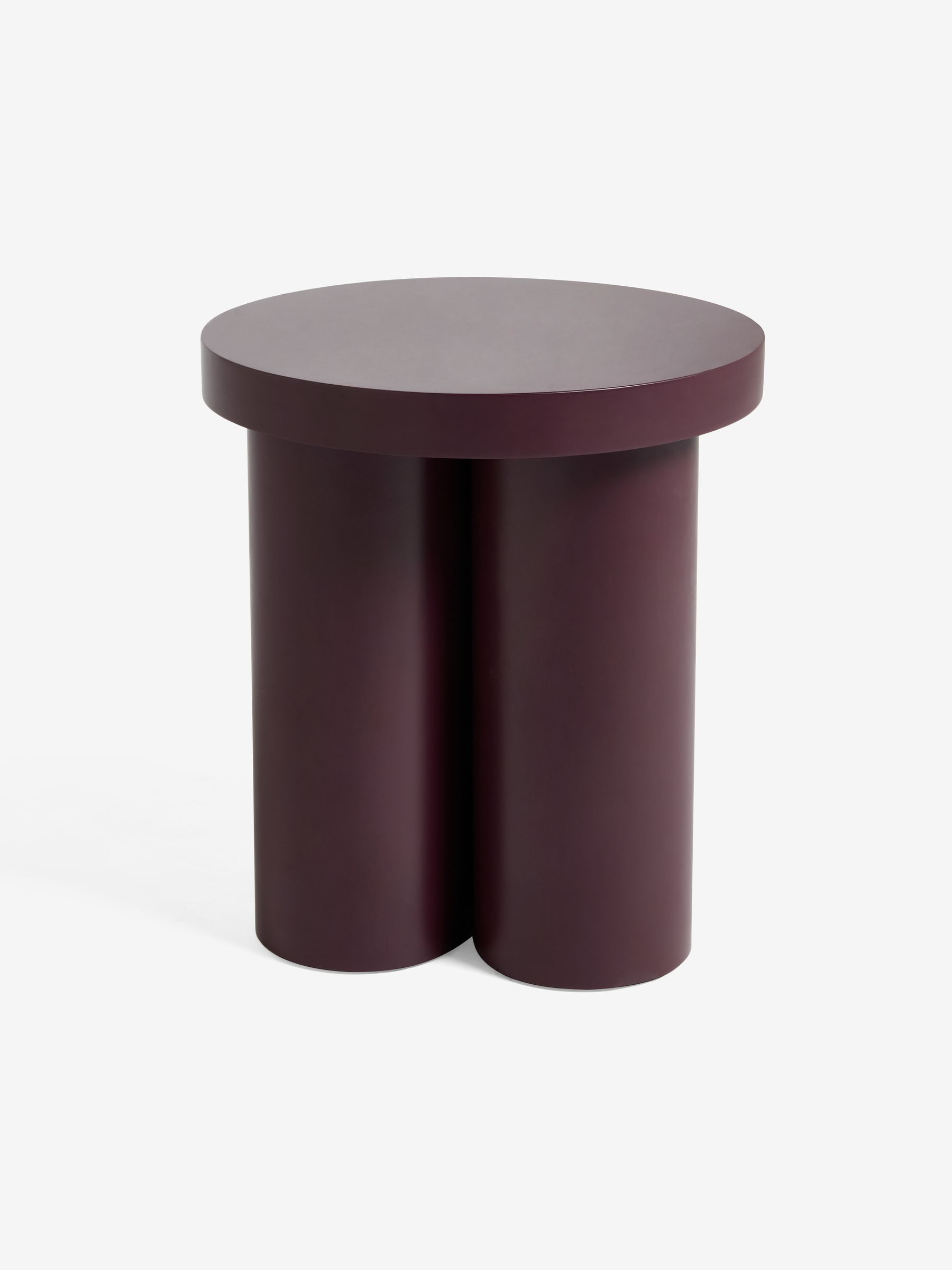 Lacey Side Table in Maroon Red - Image 4 of 5