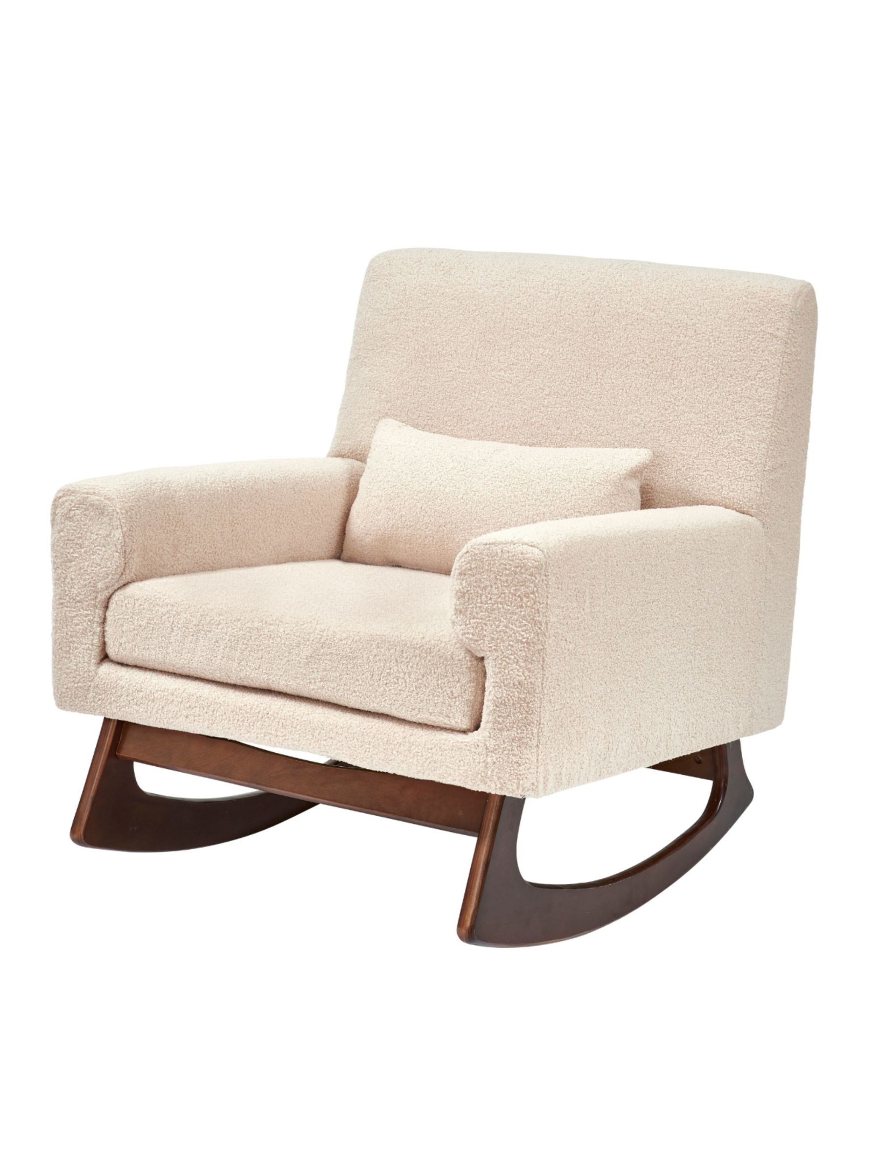 Gaia Baby Biscuit Serena Nursing Rocking Chair with Walnut Legs and Footstool - Image 4 of 6